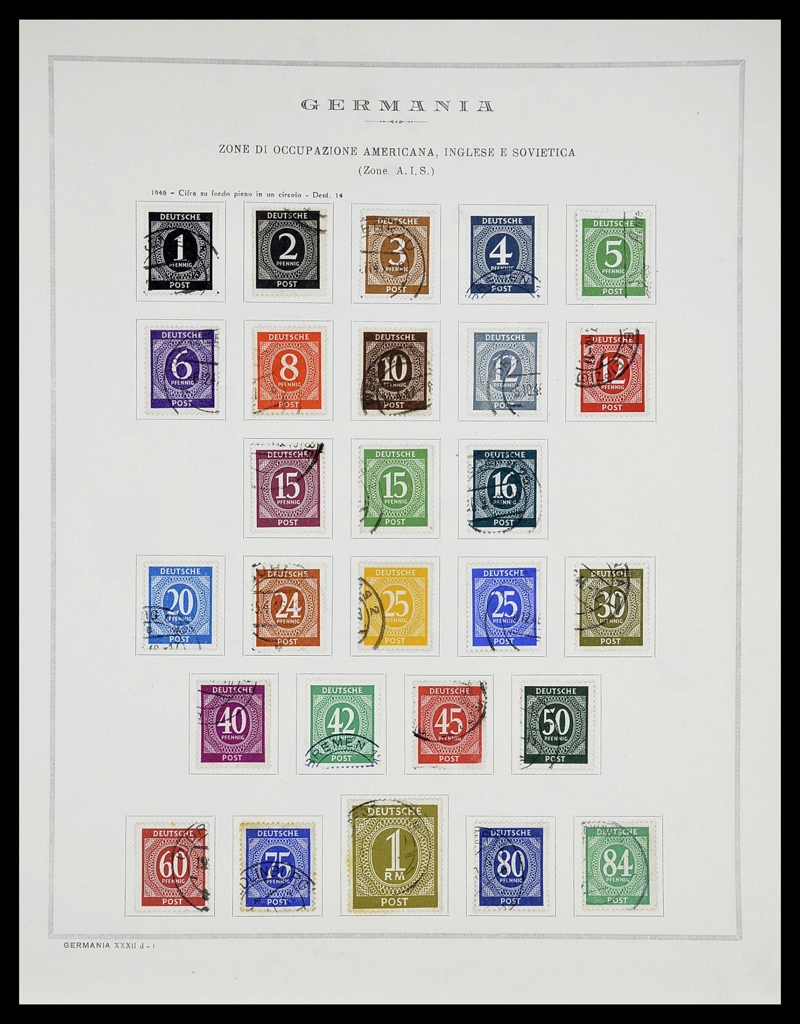 34688 001 - Postzegelverzameling 34688 Duitsland 1945-1955.