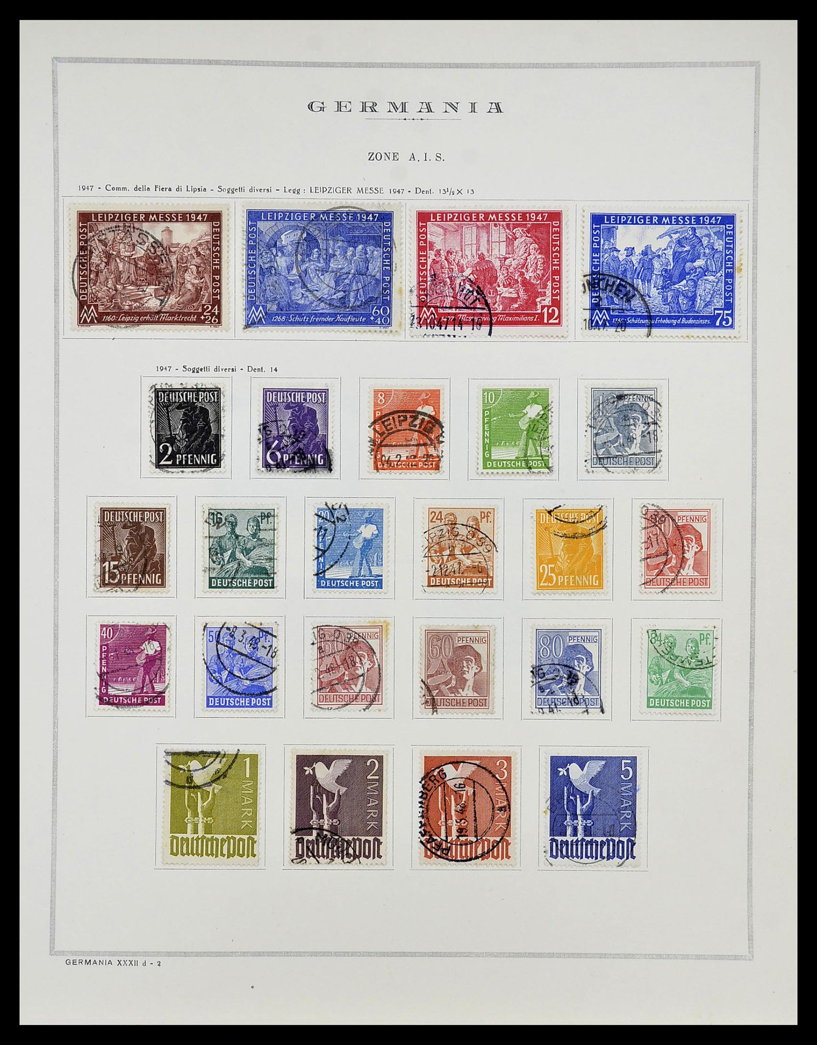 34688 003 - Postzegelverzameling 34688 Duitsland 1945-1955.