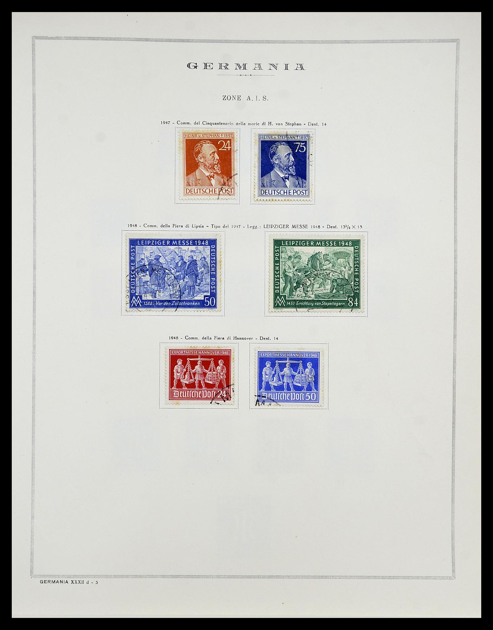 34688 004 - Stamp Collection 34688 Germany 1945-1955.