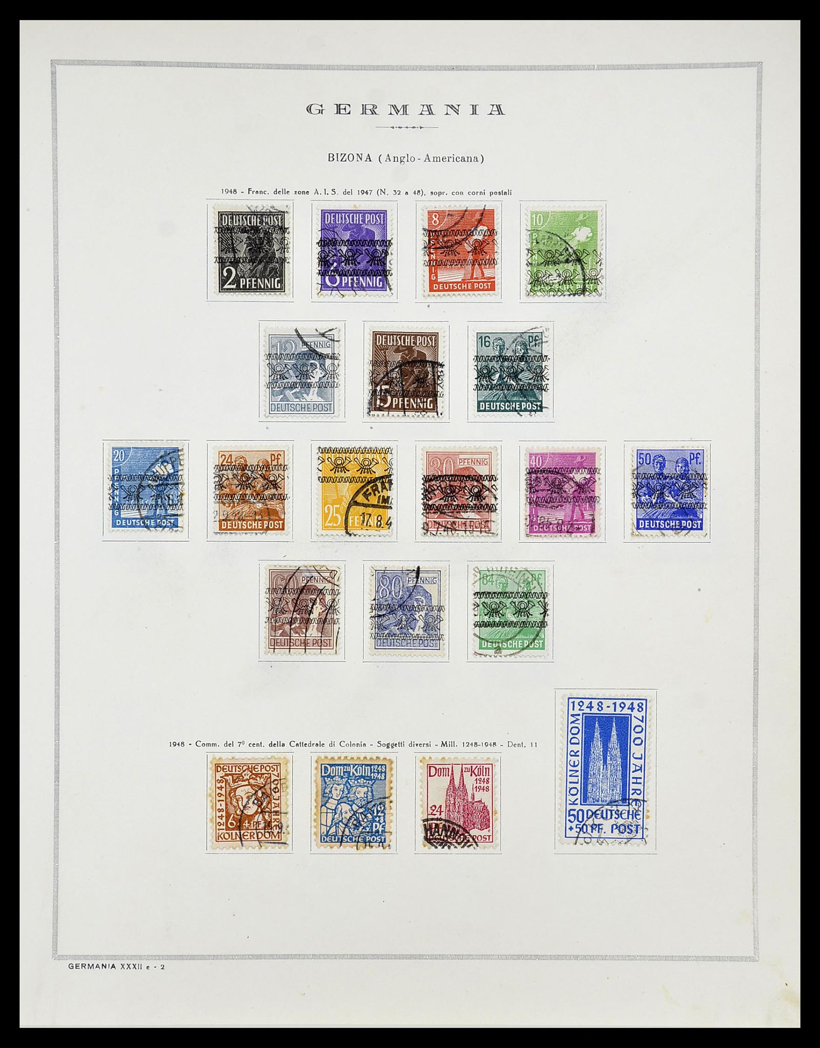 34688 006 - Stamp Collection 34688 Germany 1945-1955.