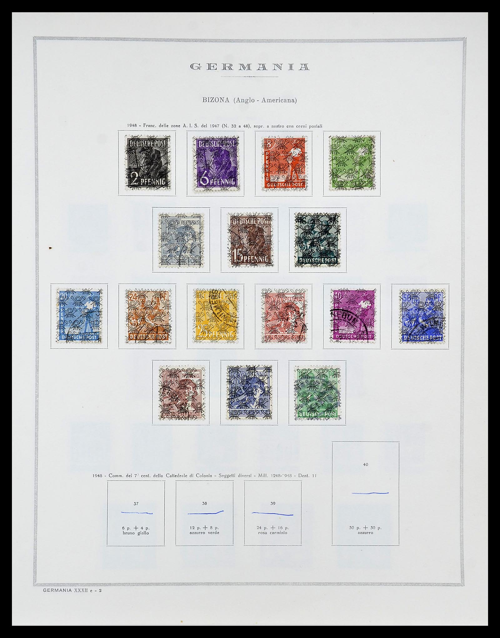 34688 007 - Postzegelverzameling 34688 Duitsland 1945-1955.