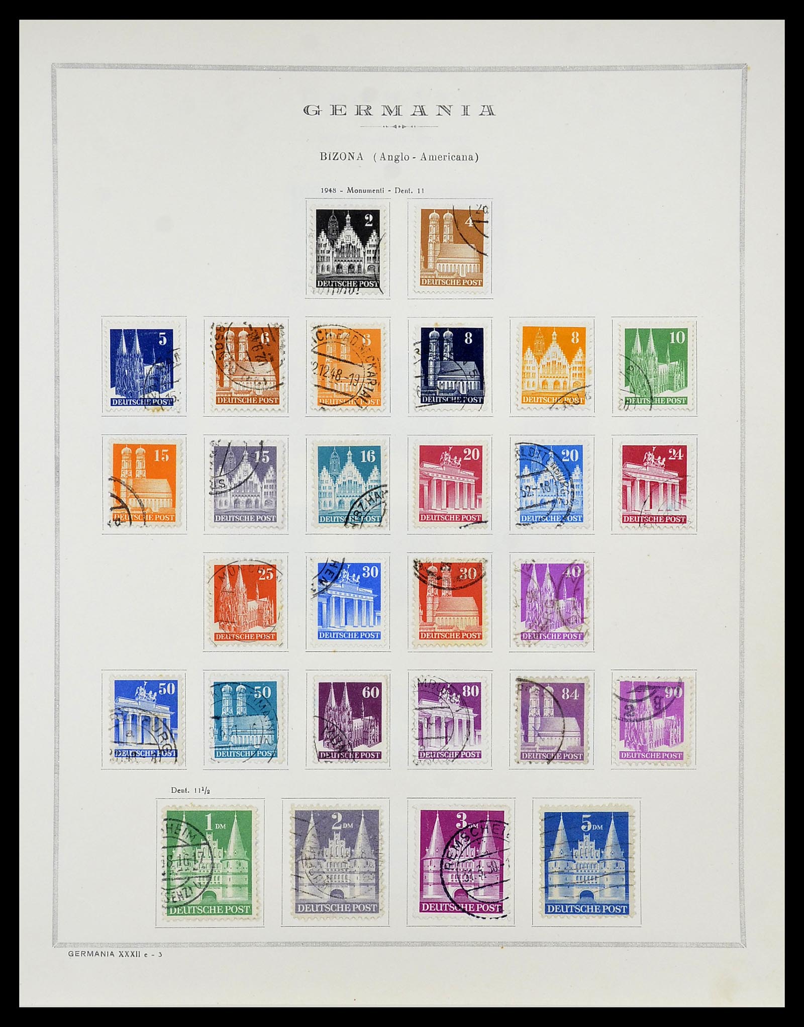 34688 008 - Stamp Collection 34688 Germany 1945-1955.