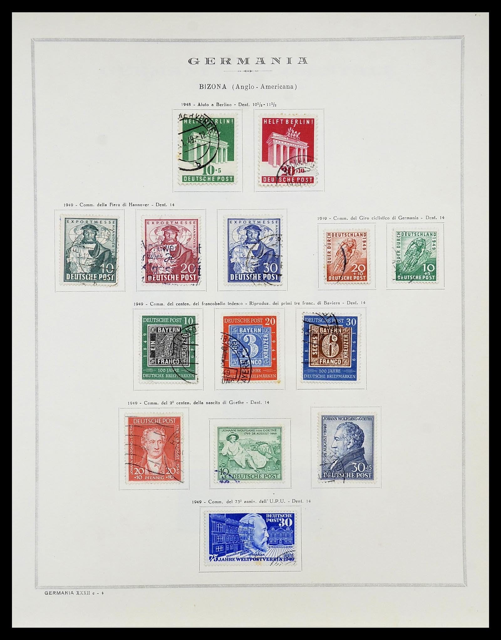 34688 009 - Postzegelverzameling 34688 Duitsland 1945-1955.