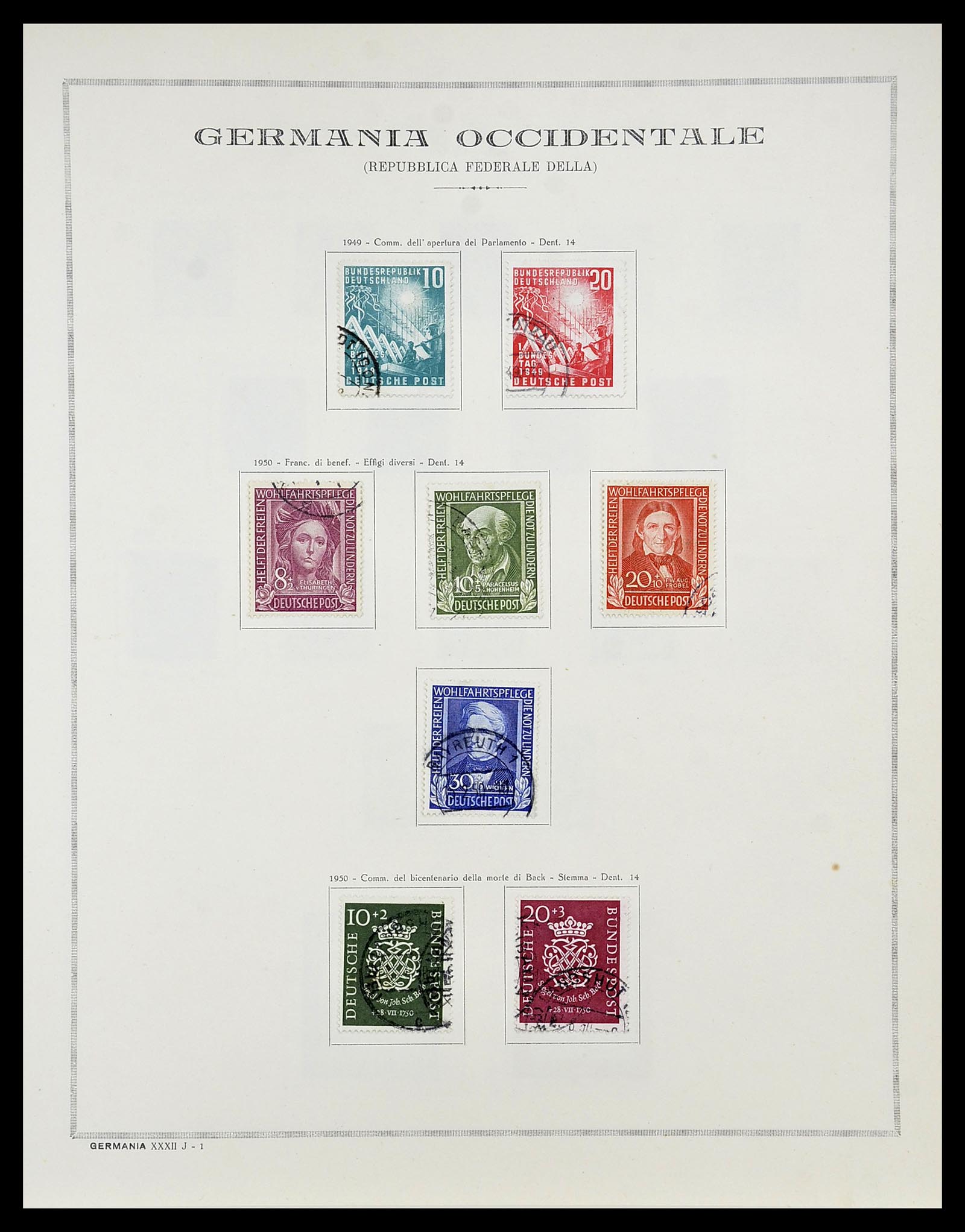 34688 010 - Stamp Collection 34688 Germany 1945-1955.