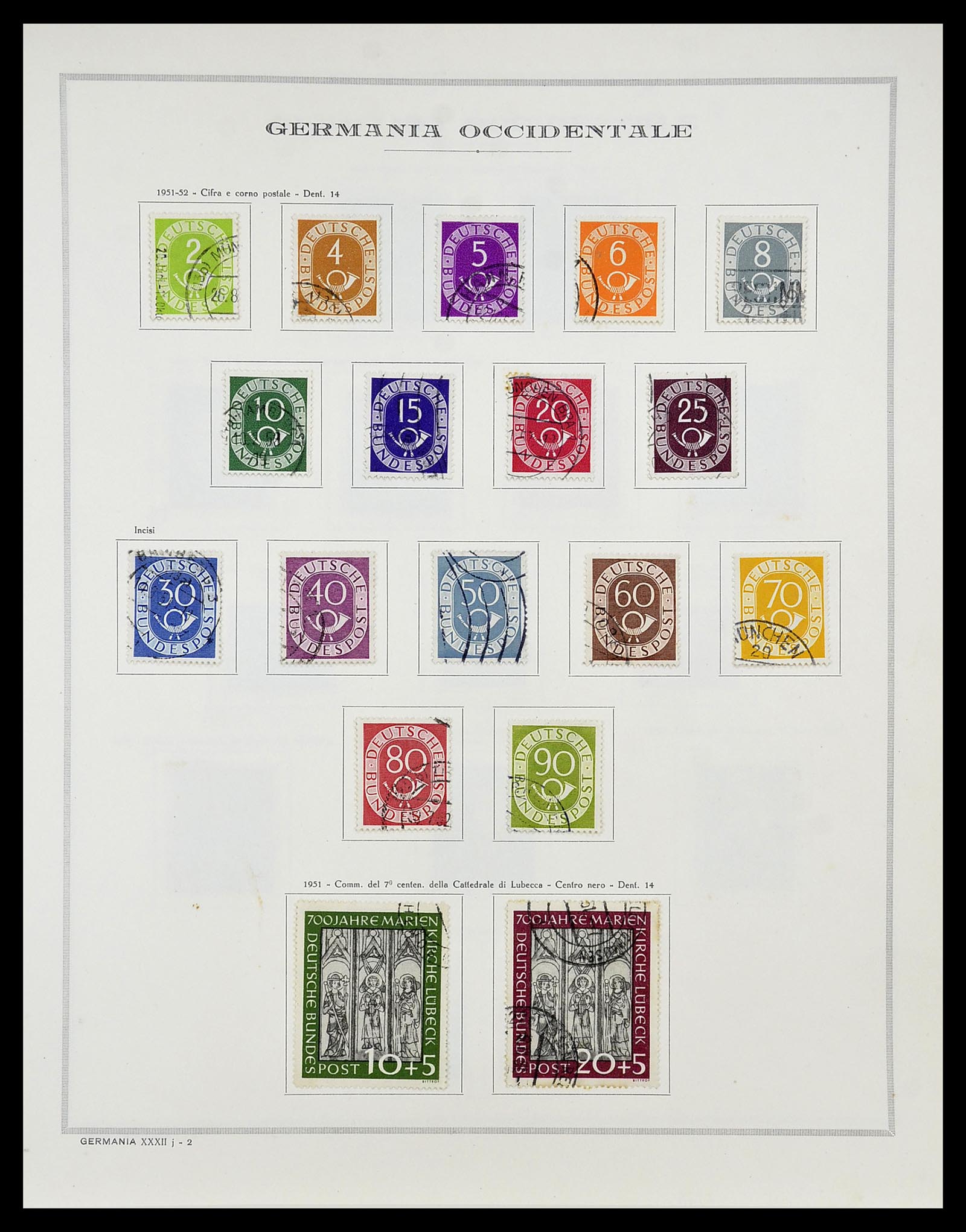 34688 011 - Stamp Collection 34688 Germany 1945-1955.
