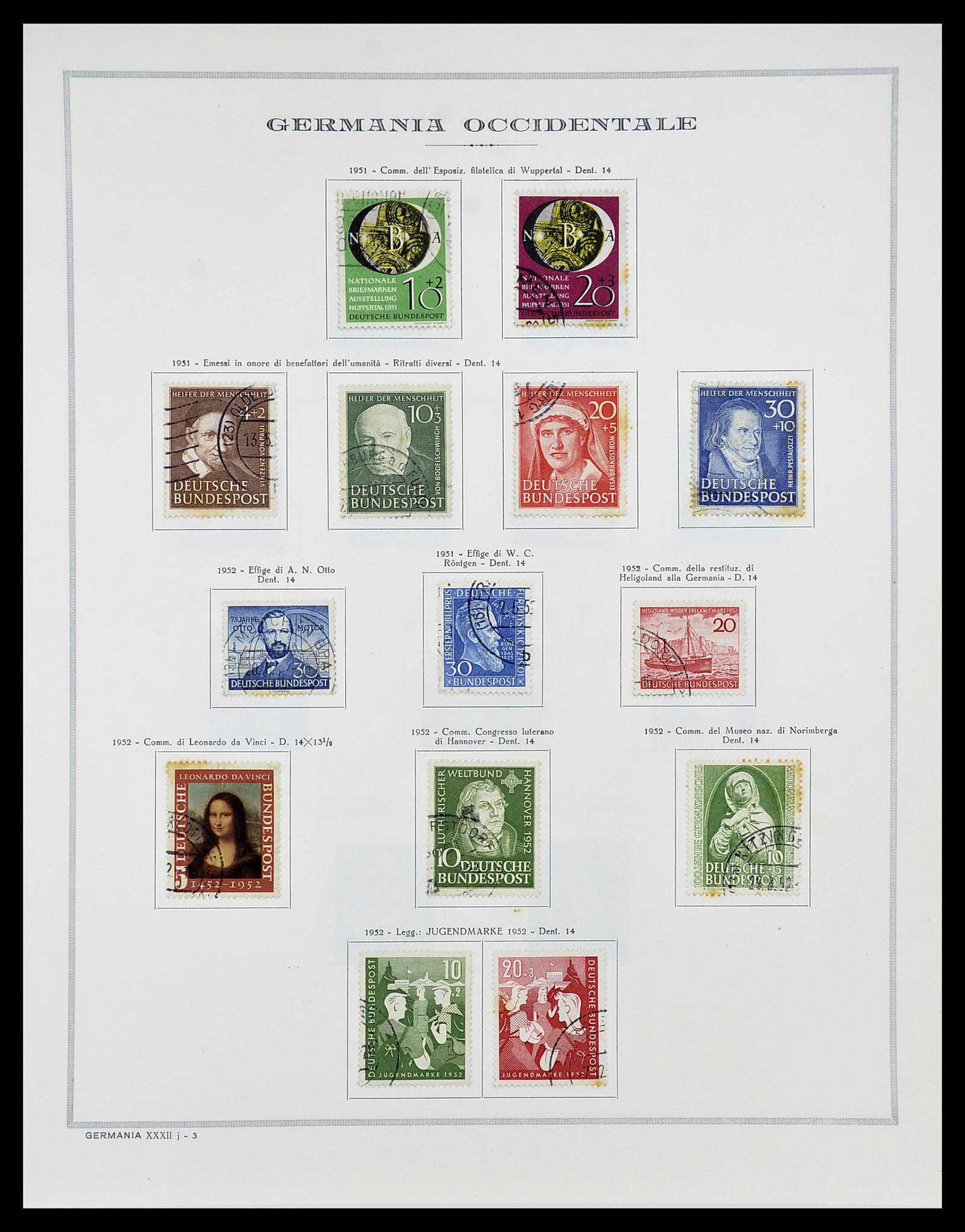 34688 012 - Stamp Collection 34688 Germany 1945-1955.