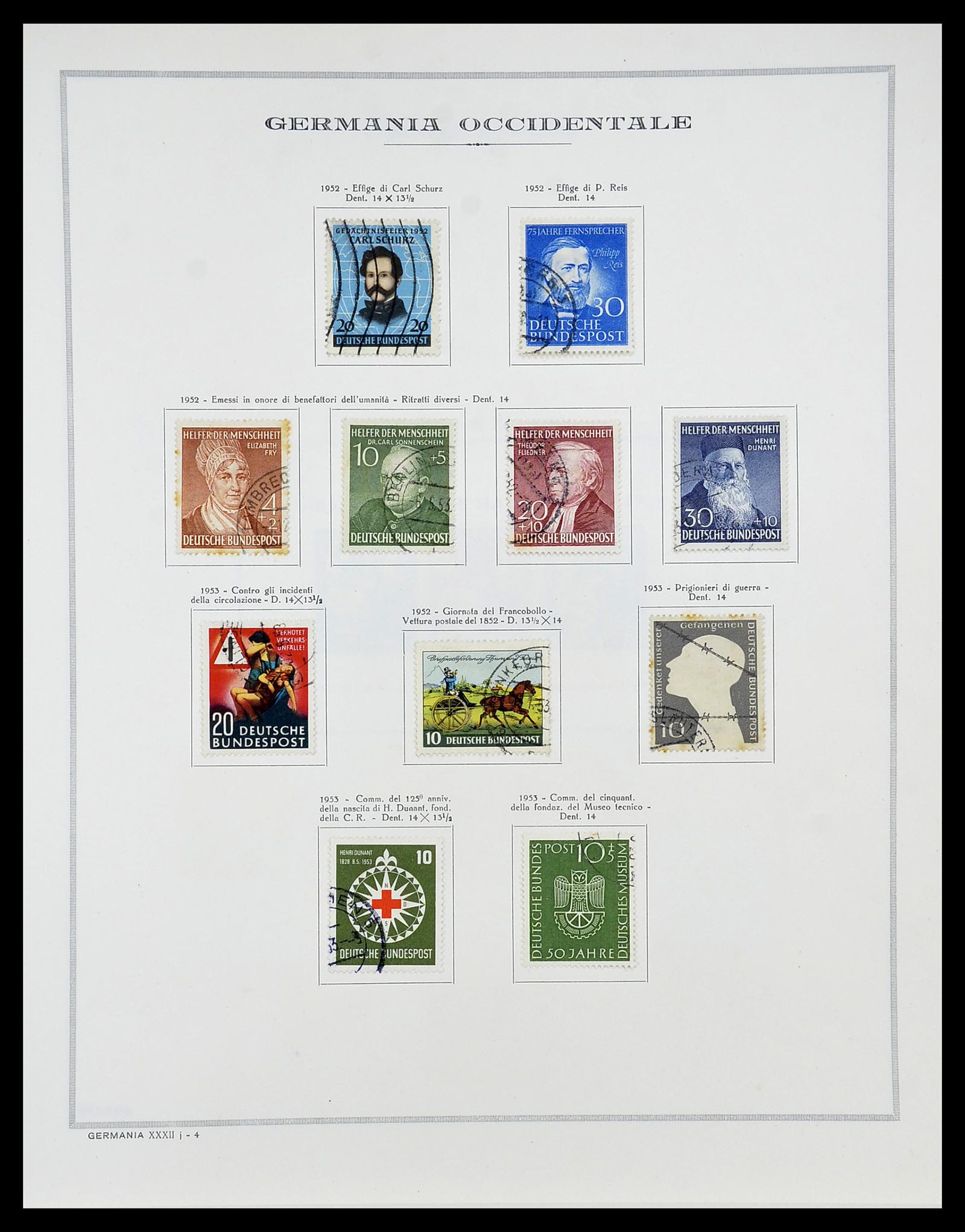 34688 013 - Postzegelverzameling 34688 Duitsland 1945-1955.