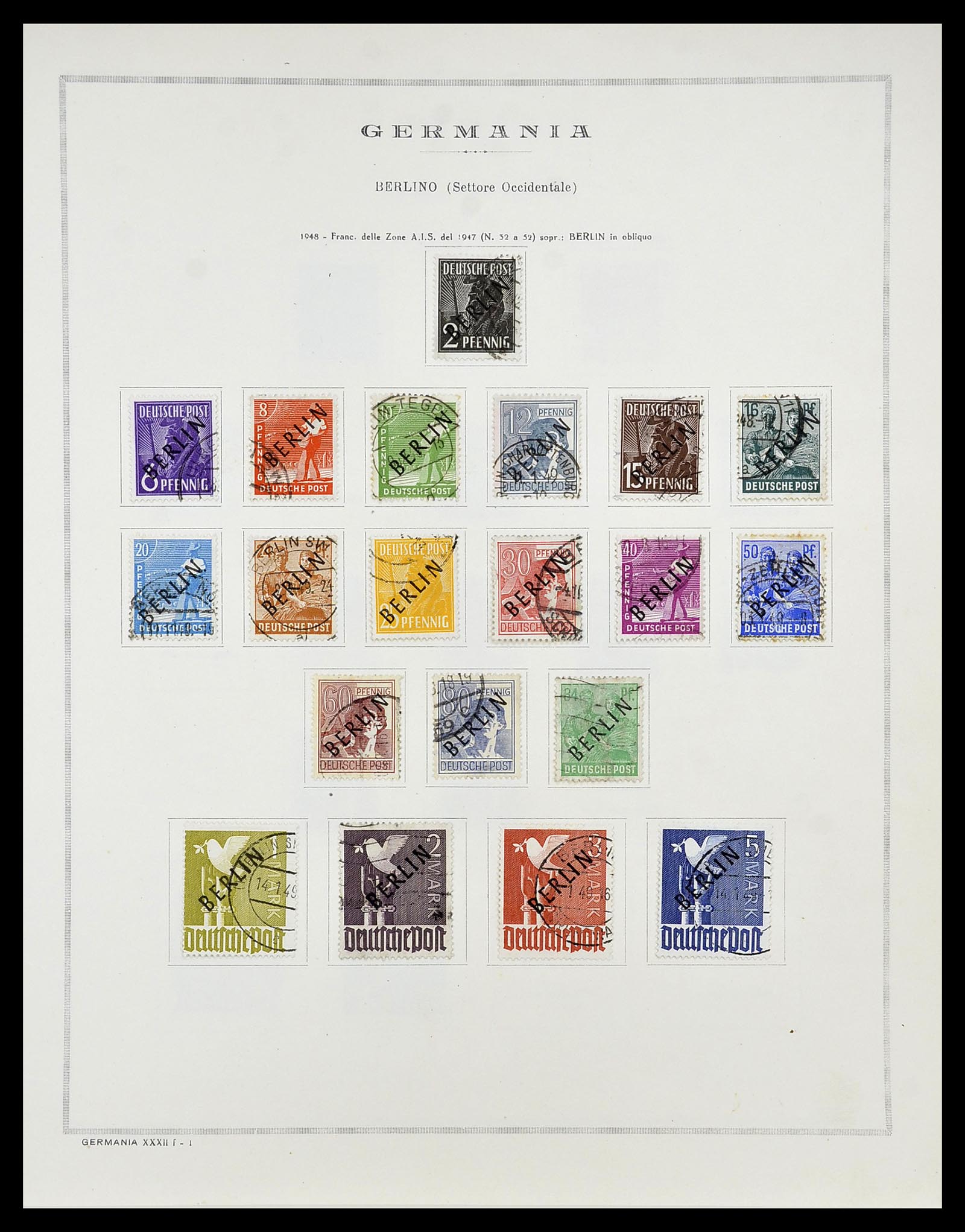 34688 015 - Stamp Collection 34688 Germany 1945-1955.