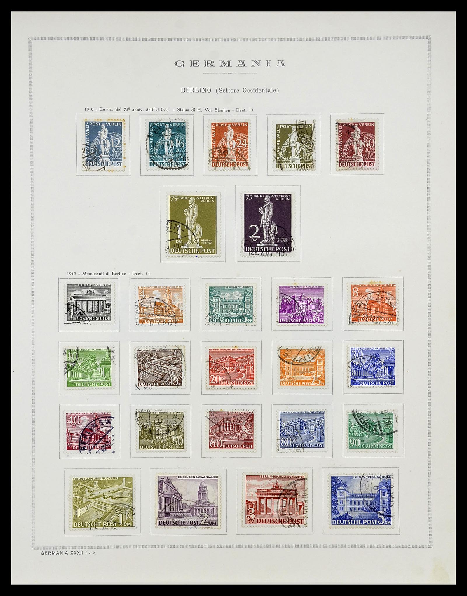 34688 017 - Stamp Collection 34688 Germany 1945-1955.