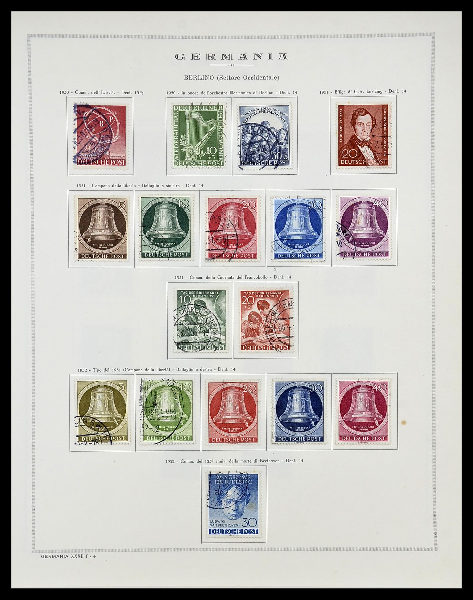 34688 019 - Stamp Collection 34688 Germany 1945-1955.