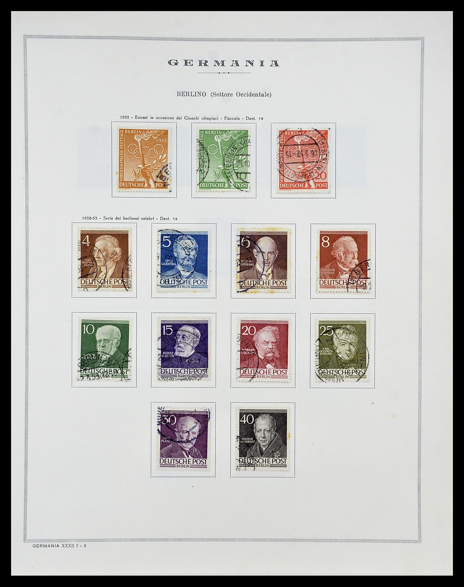 34688 020 - Stamp Collection 34688 Germany 1945-1955.