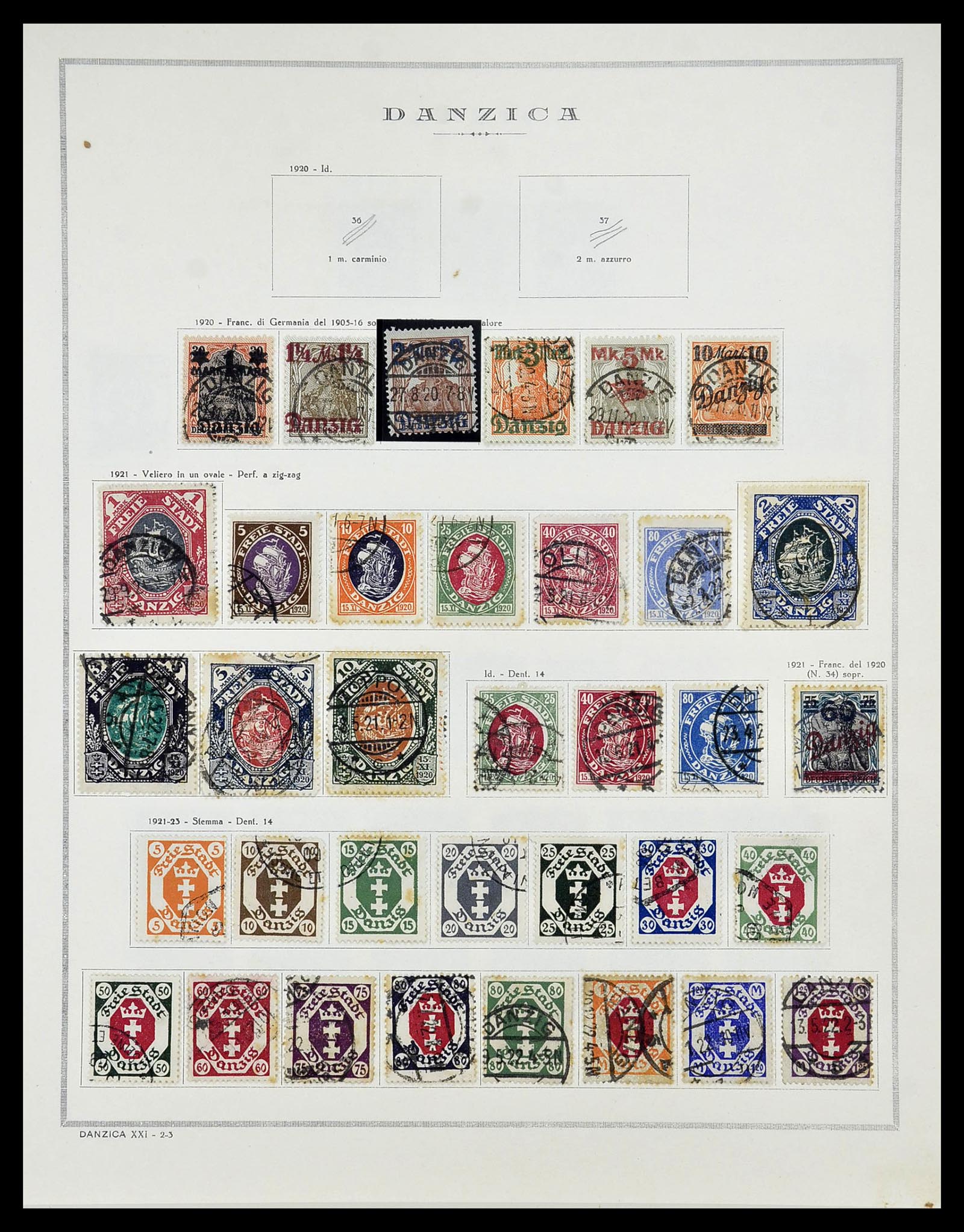 34689 002 - Postzegelverzameling 34689 Danzig 1920-1939.