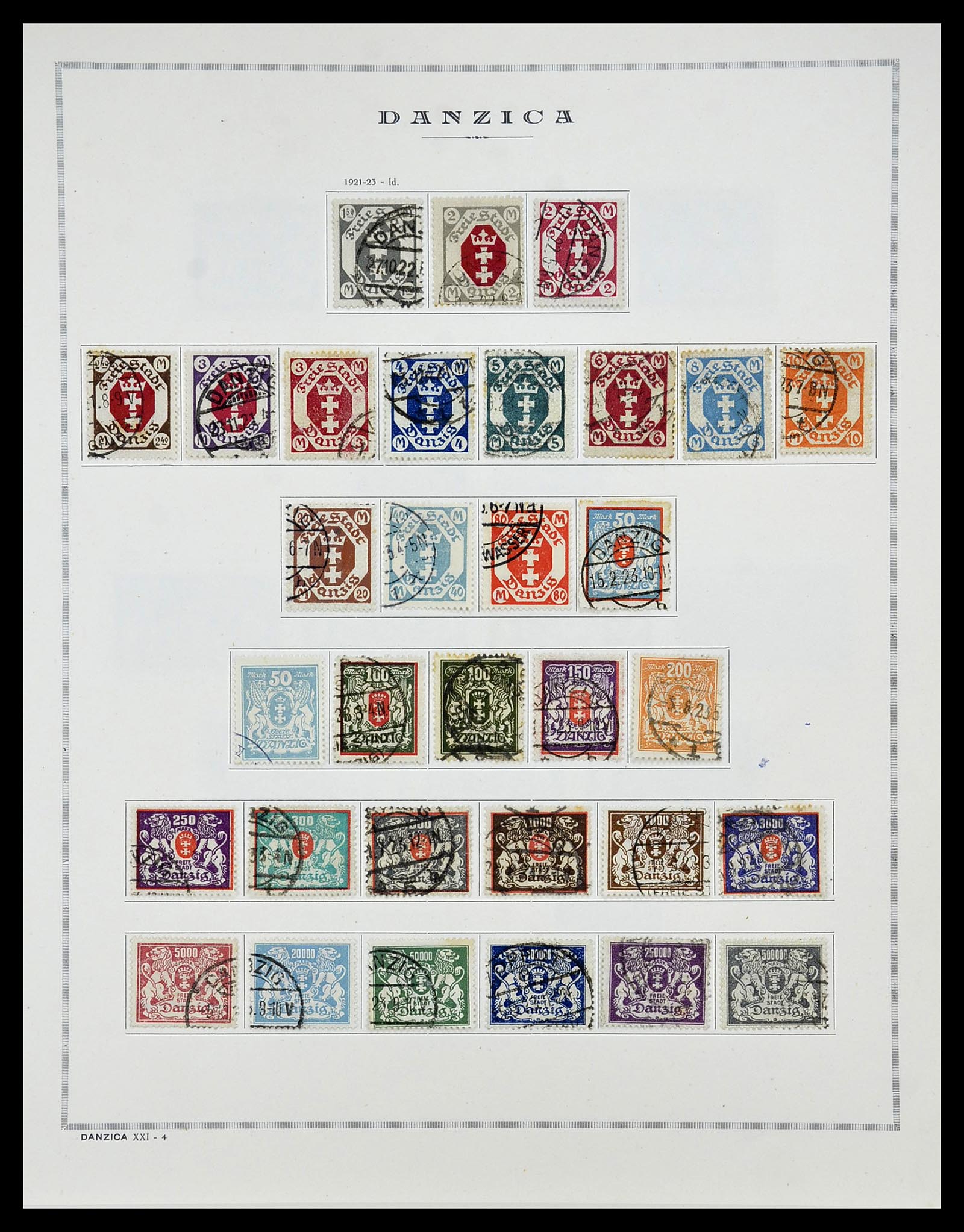 34689 003 - Postzegelverzameling 34689 Danzig 1920-1939.