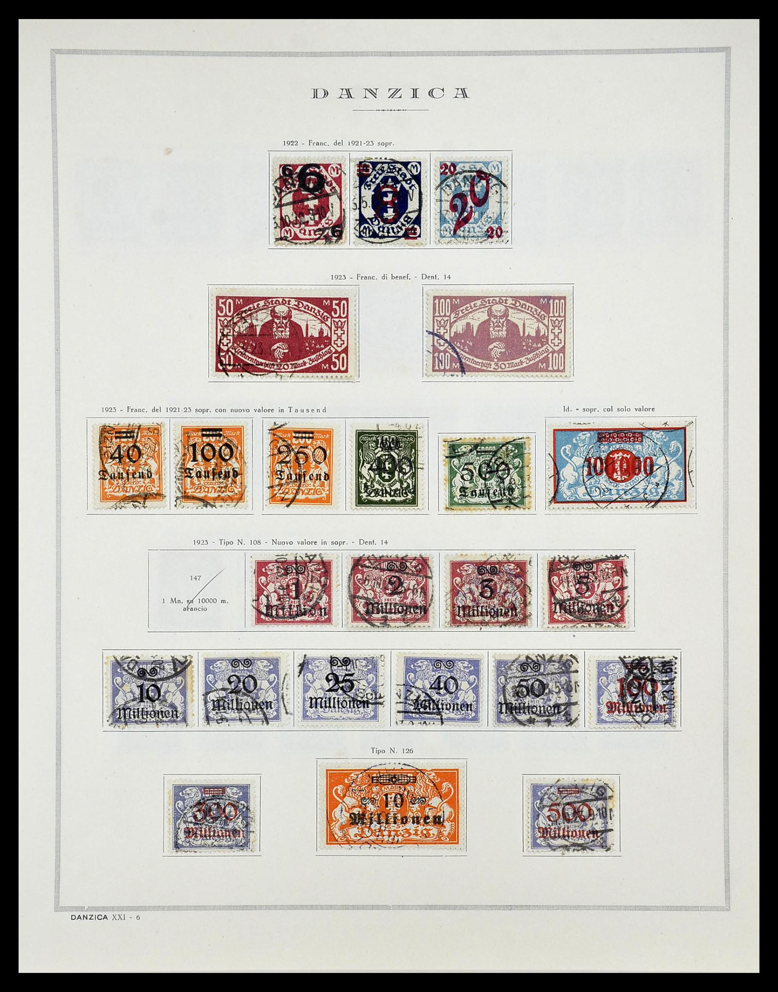 34689 005 - Postzegelverzameling 34689 Danzig 1920-1939.