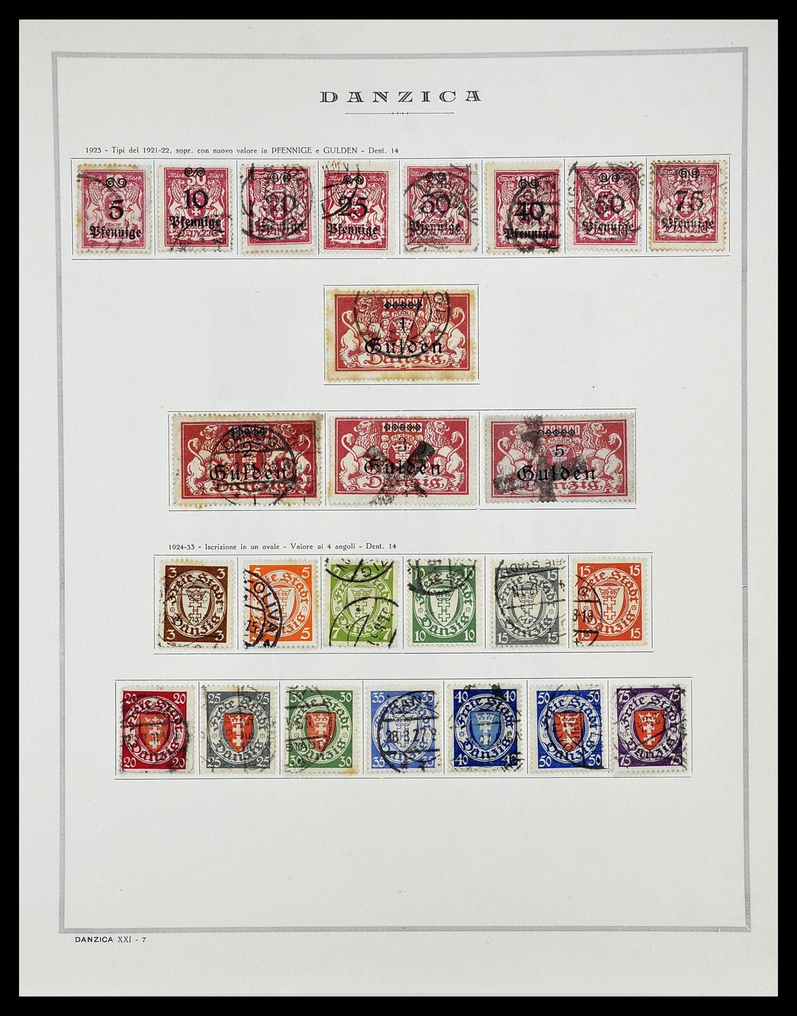34689 006 - Postzegelverzameling 34689 Danzig 1920-1939.