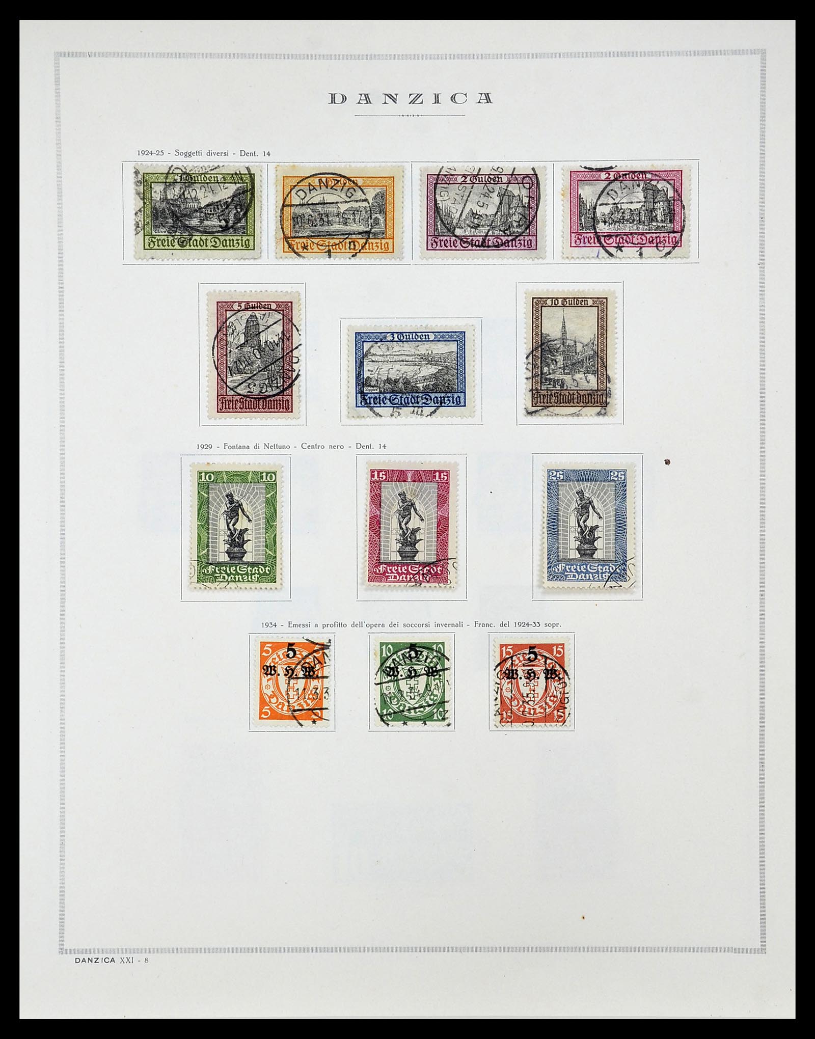 34689 007 - Postzegelverzameling 34689 Danzig 1920-1939.
