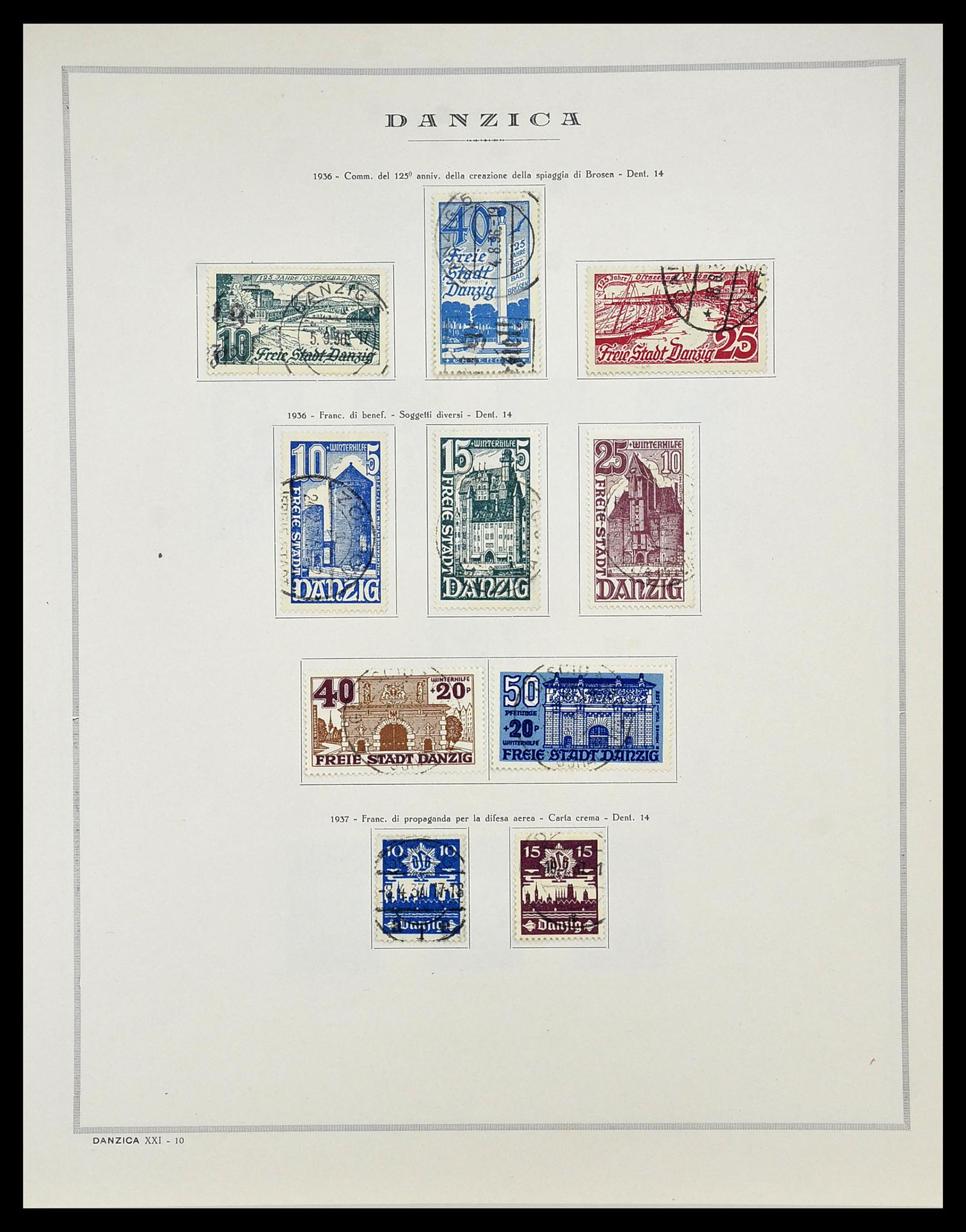34689 009 - Stamp Collection 34689 Danzig 1920-1939.