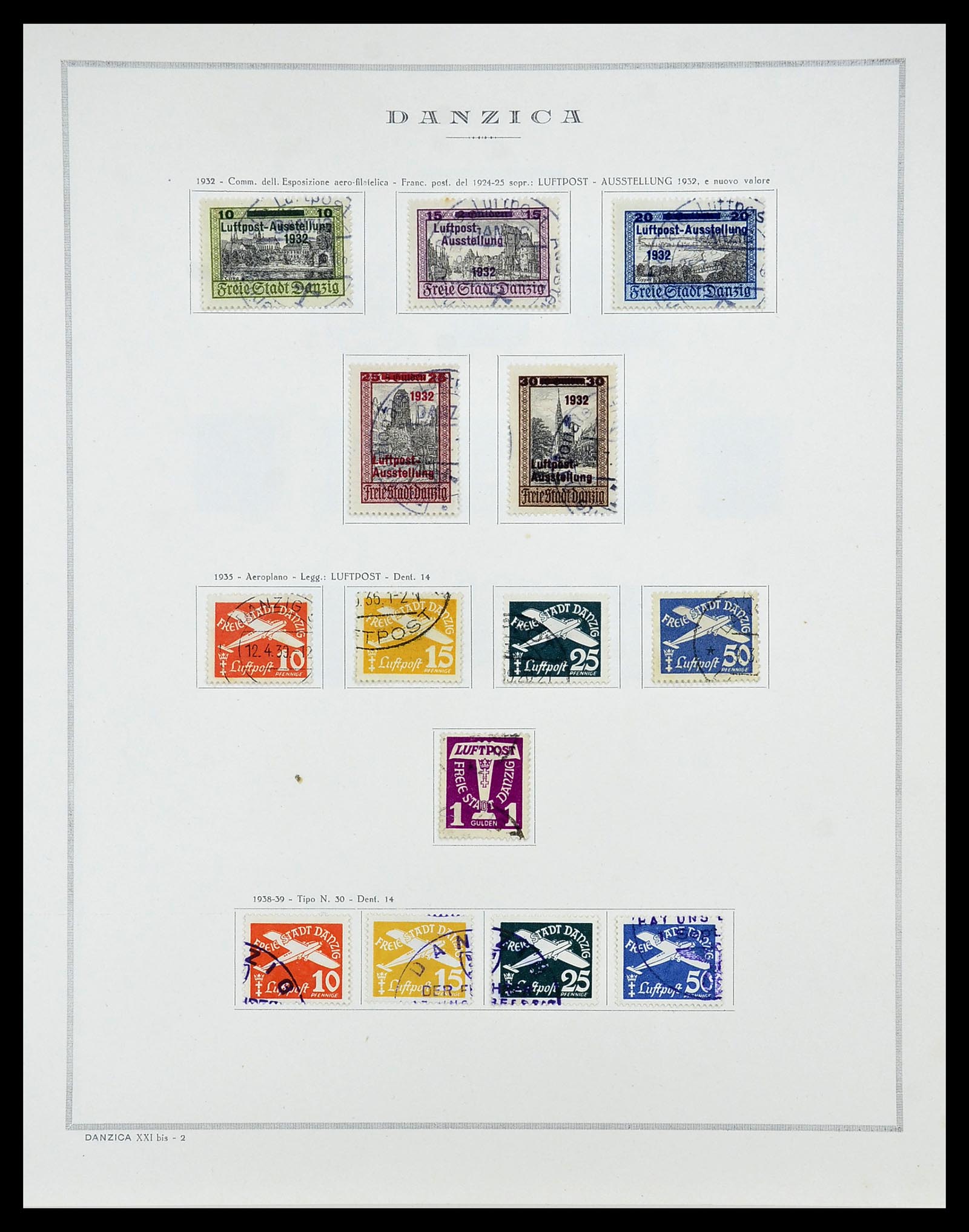 34689 014 - Postzegelverzameling 34689 Danzig 1920-1939.