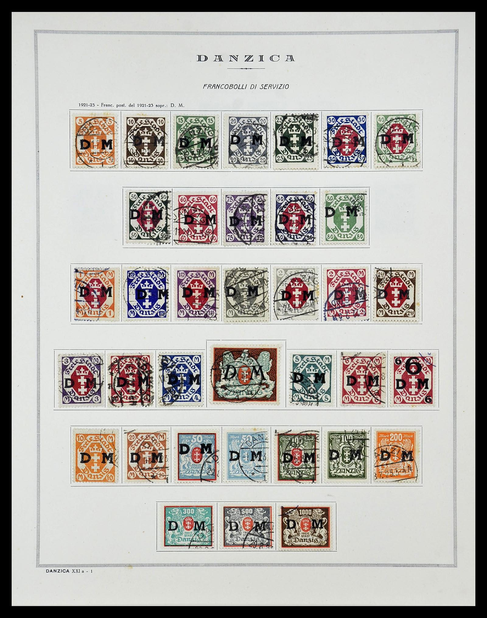 34689 016 - Postzegelverzameling 34689 Danzig 1920-1939.