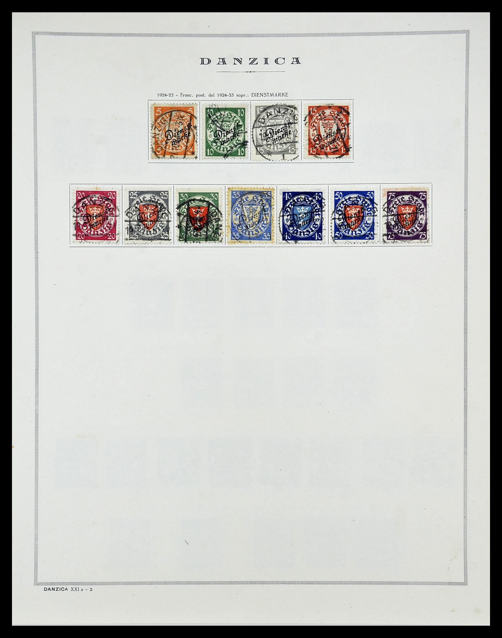 34689 017 - Postzegelverzameling 34689 Danzig 1920-1939.