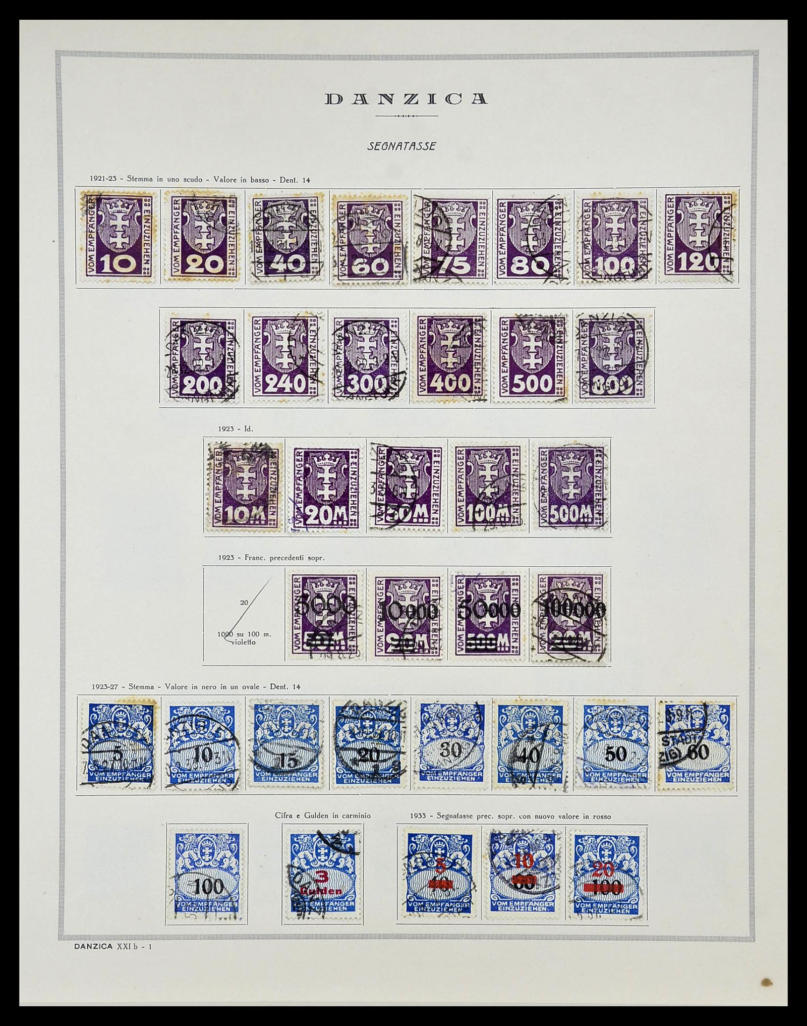 34689 018 - Postzegelverzameling 34689 Danzig 1920-1939.