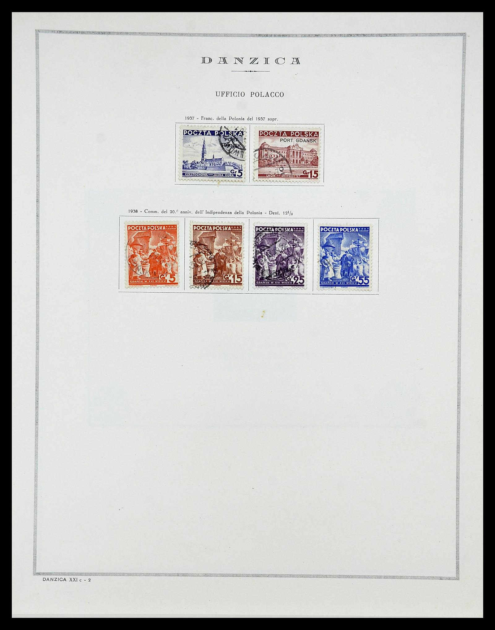 34689 020 - Postzegelverzameling 34689 Danzig 1920-1939.