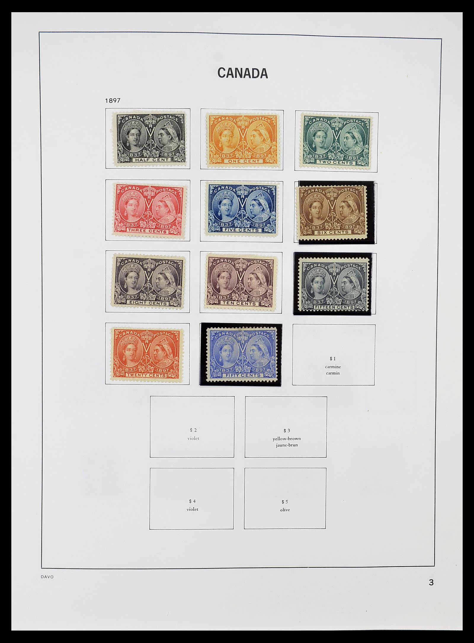 34692 003 - Postzegelverzameling 34692 Canada 1858-1989.