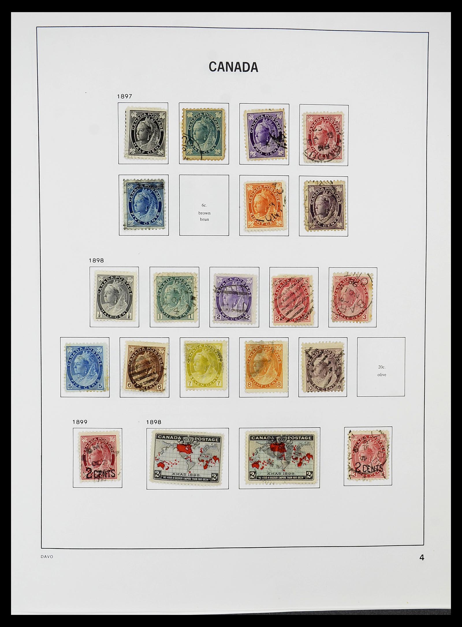 34692 004 - Postzegelverzameling 34692 Canada 1858-1989.