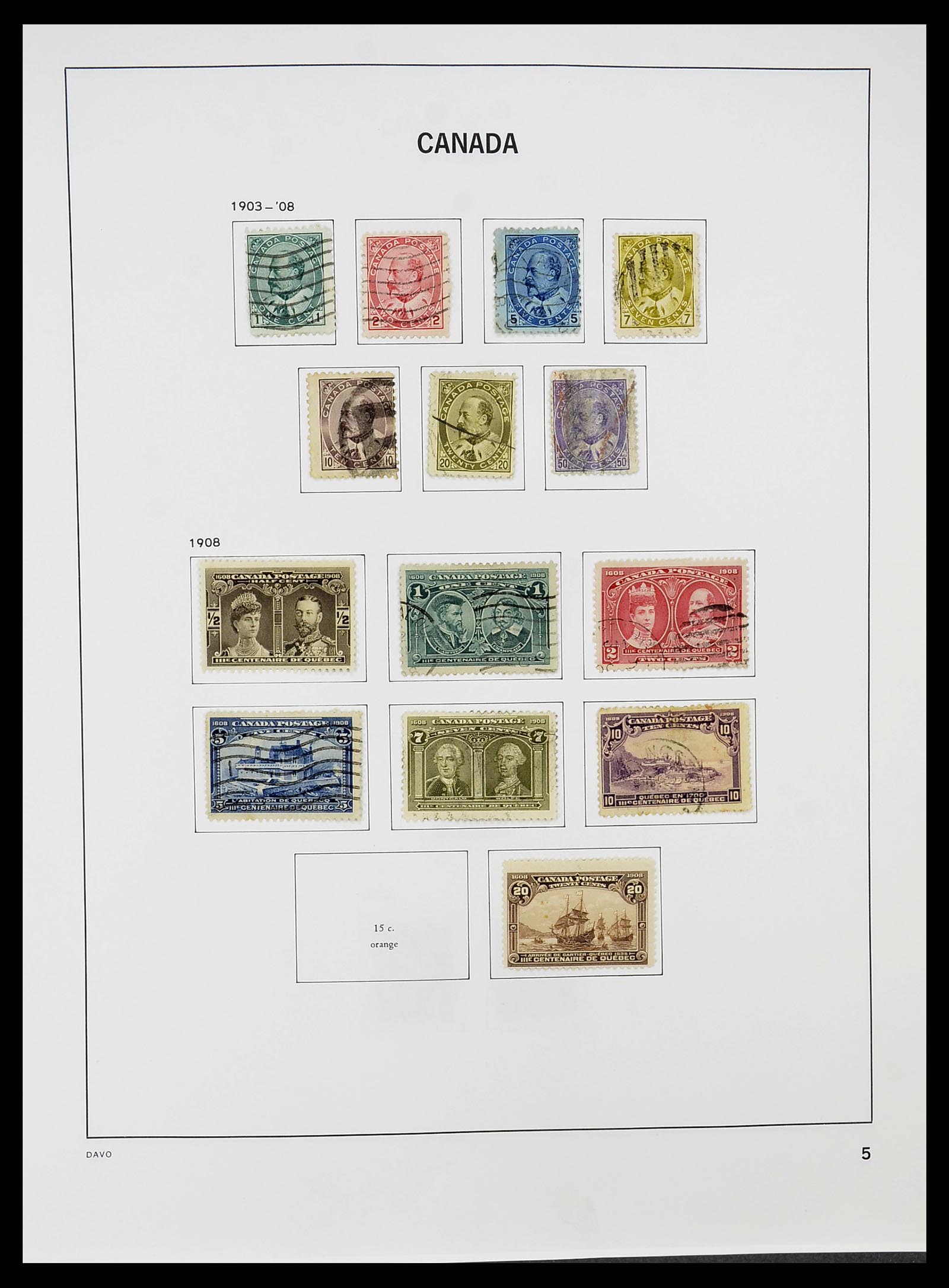 34692 005 - Postzegelverzameling 34692 Canada 1858-1989.