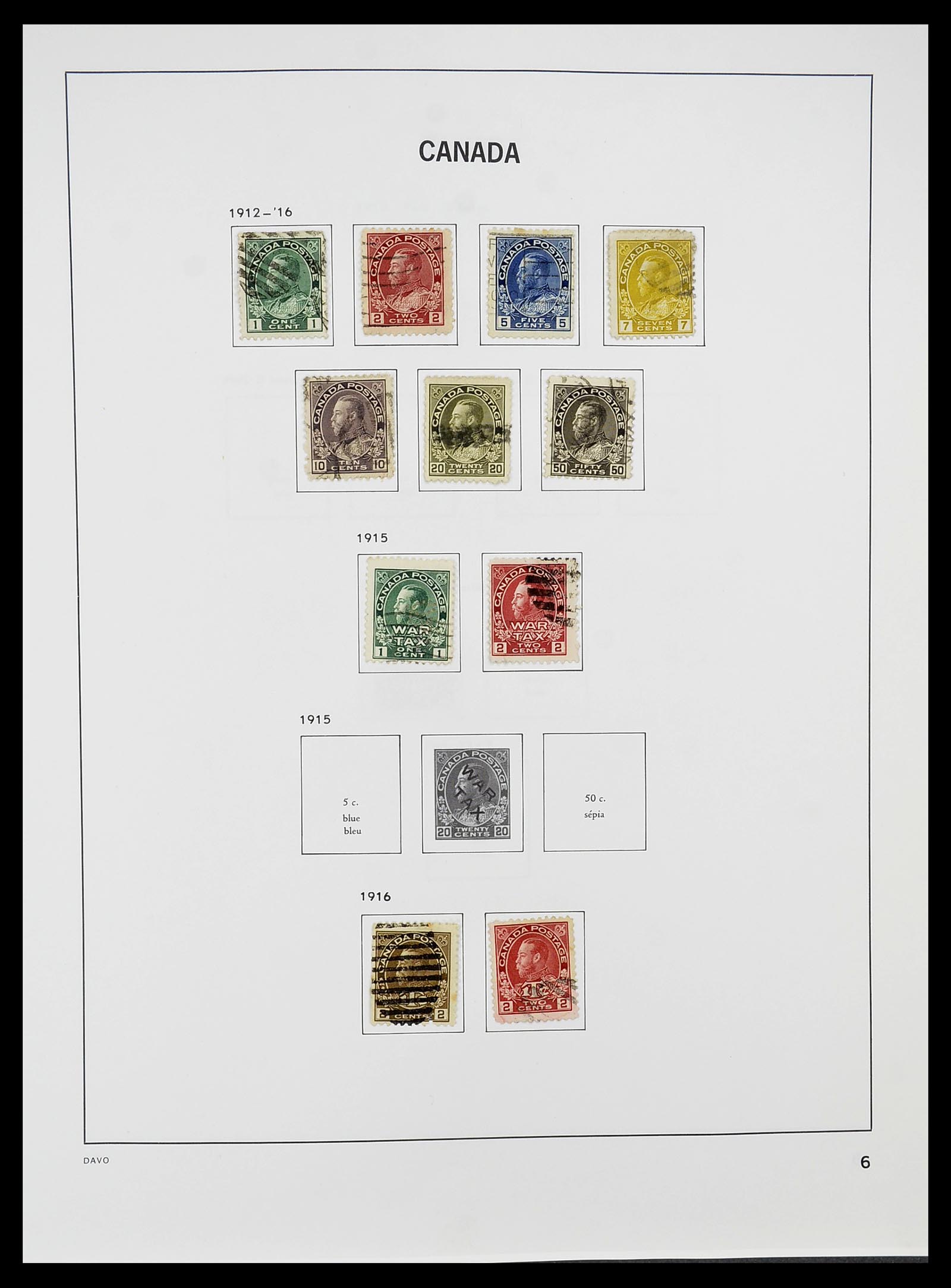 34692 006 - Postzegelverzameling 34692 Canada 1858-1989.