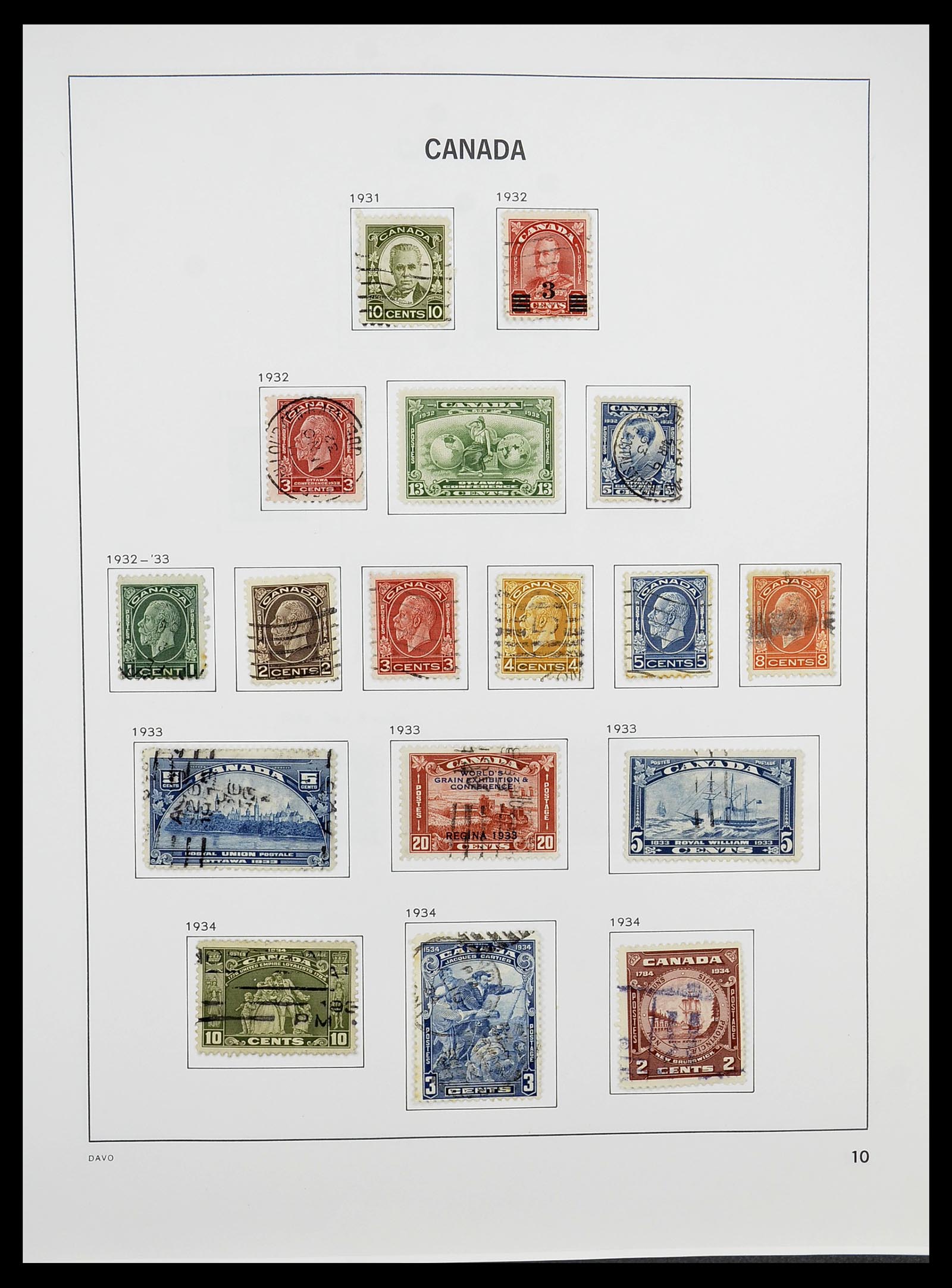 34692 012 - Postzegelverzameling 34692 Canada 1858-1989.
