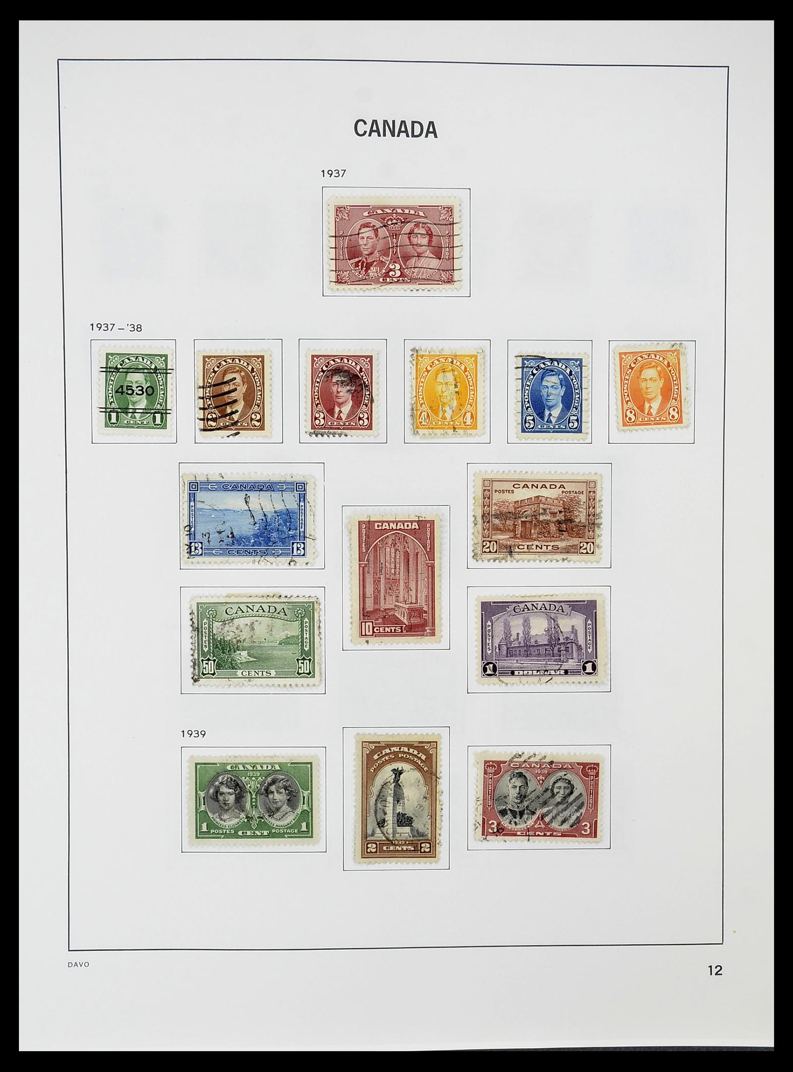 34692 015 - Postzegelverzameling 34692 Canada 1858-1989.