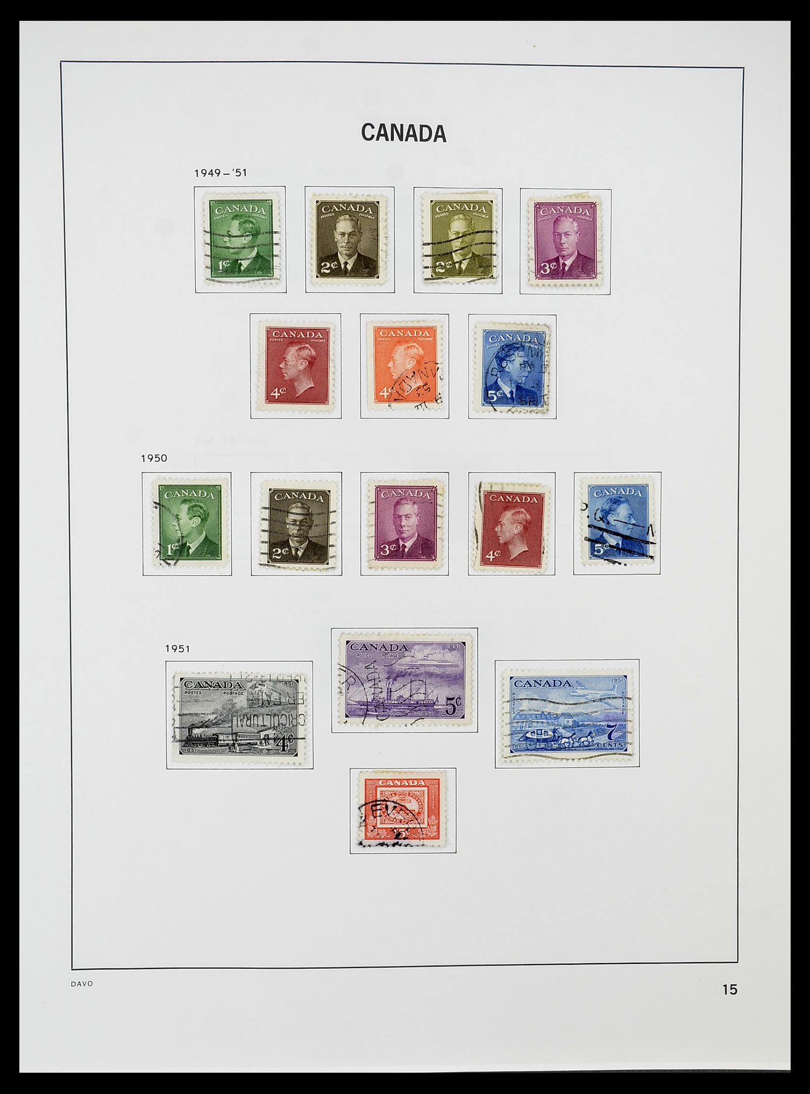 34692 019 - Postzegelverzameling 34692 Canada 1858-1989.