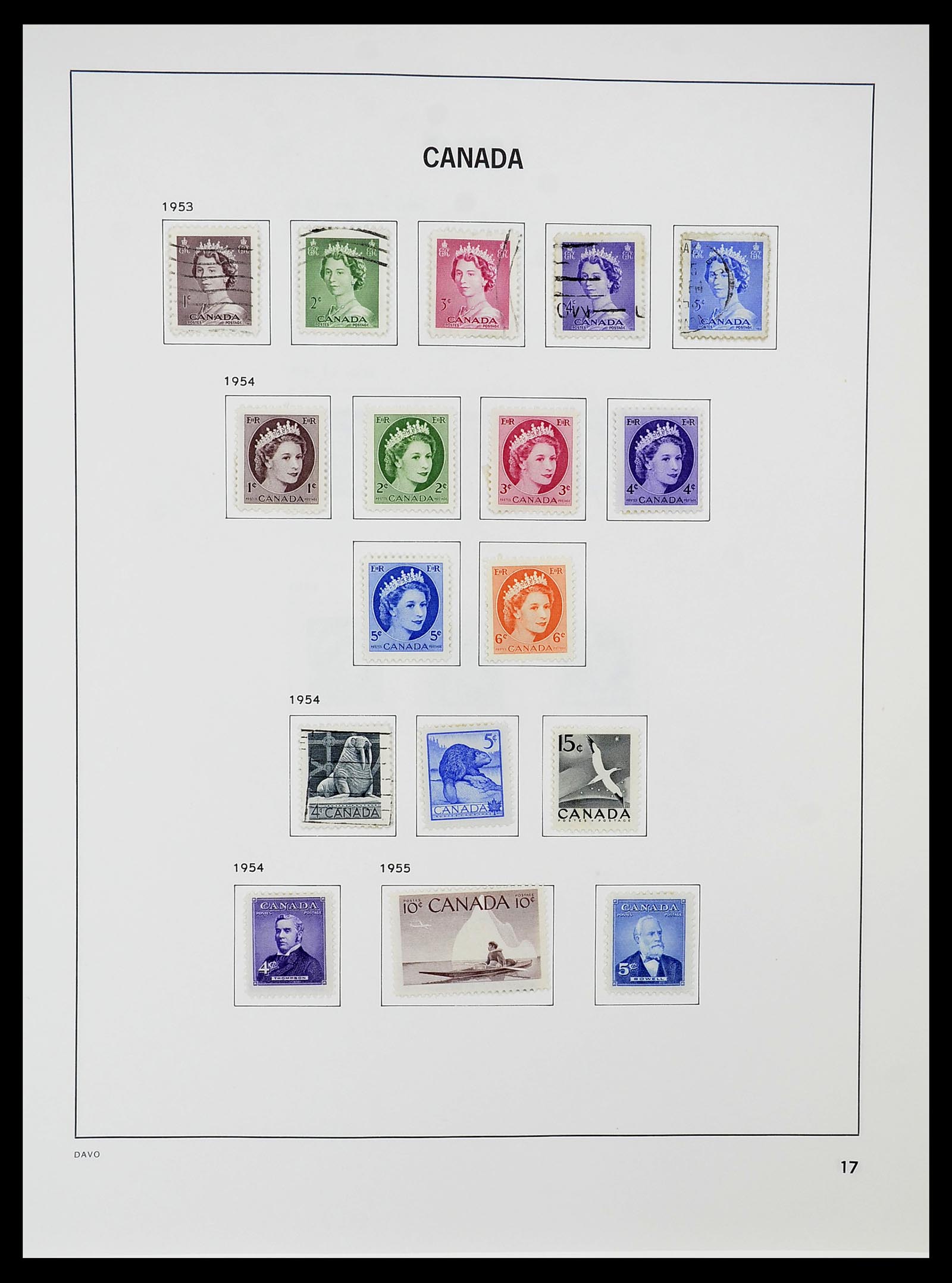 34692 022 - Postzegelverzameling 34692 Canada 1858-1989.