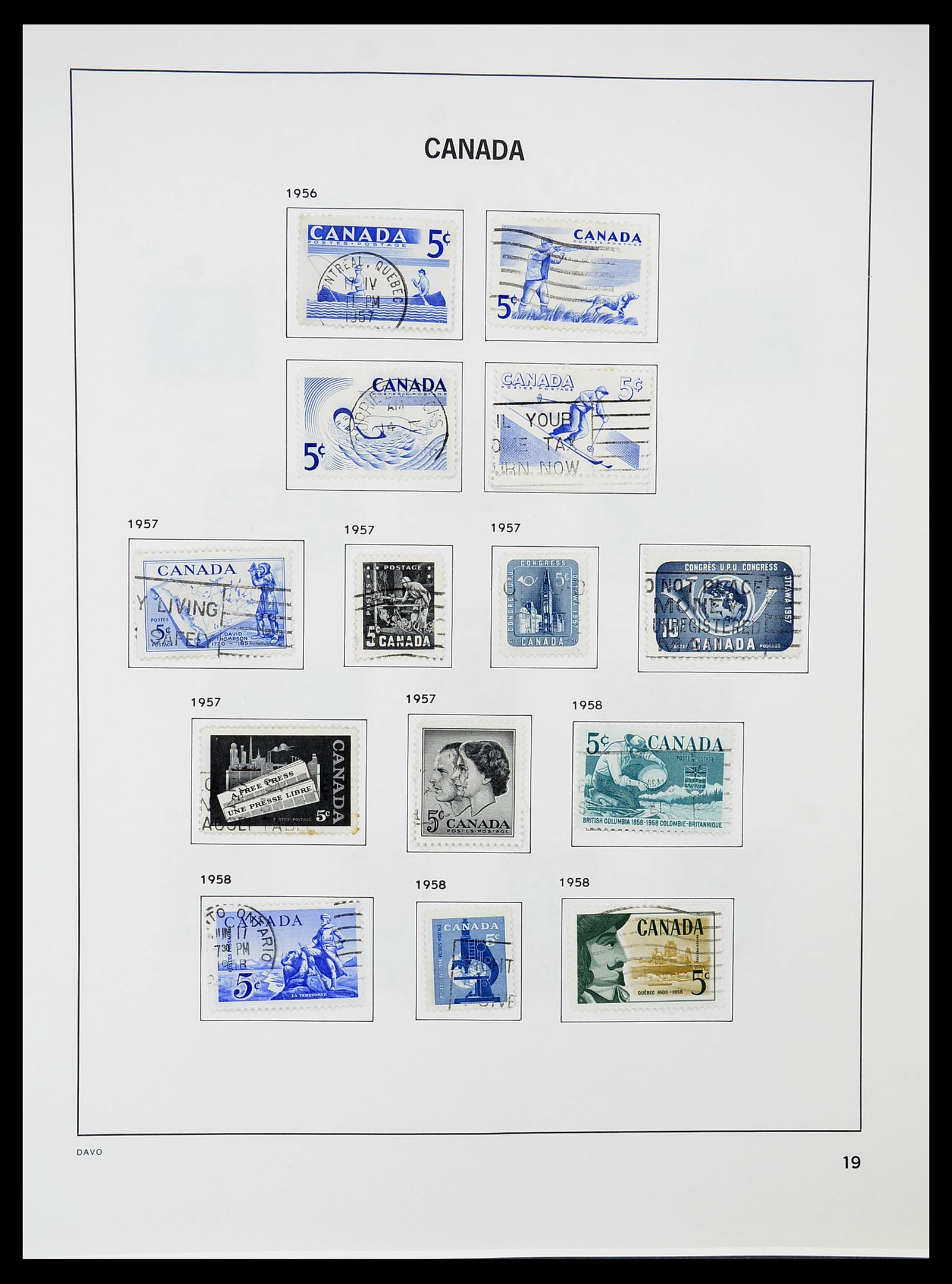 34692 025 - Postzegelverzameling 34692 Canada 1858-1989.