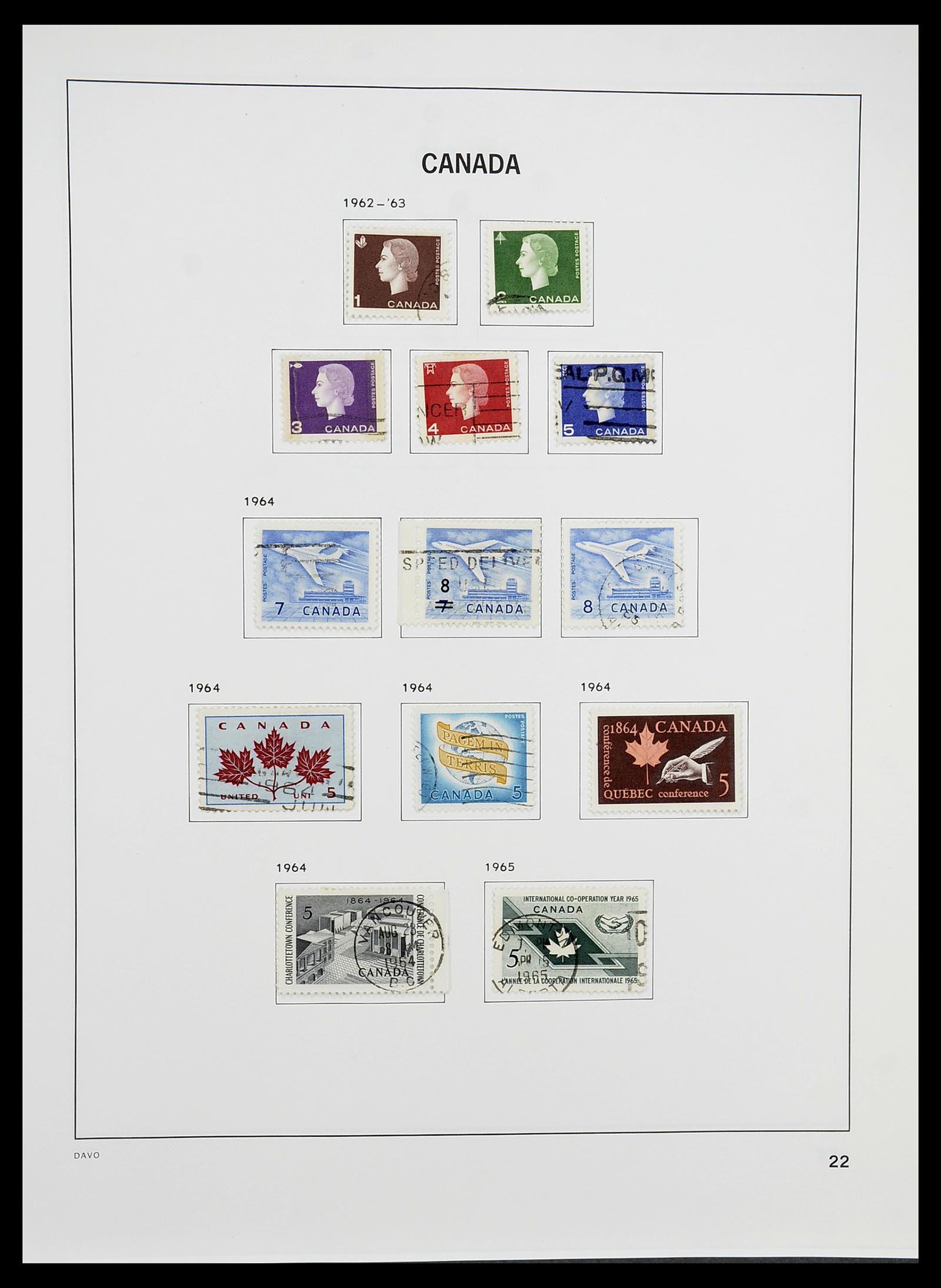 34692 028 - Postzegelverzameling 34692 Canada 1858-1989.
