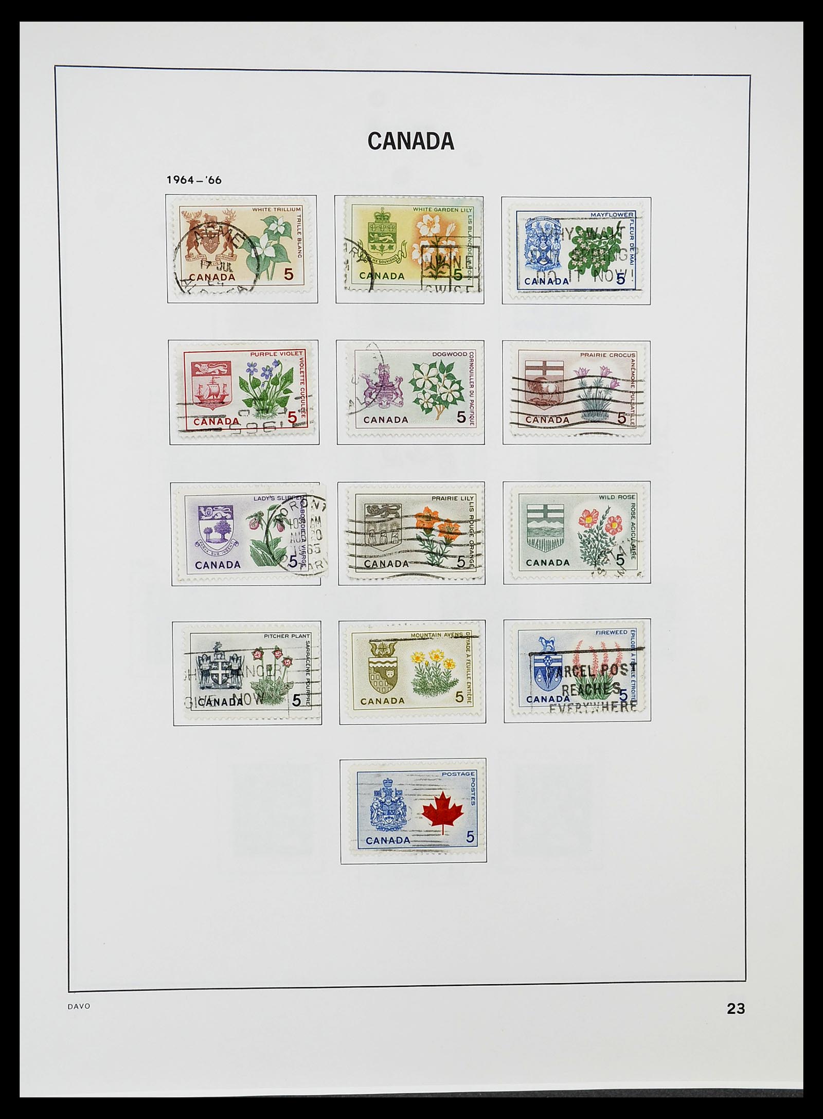 34692 029 - Postzegelverzameling 34692 Canada 1858-1989.