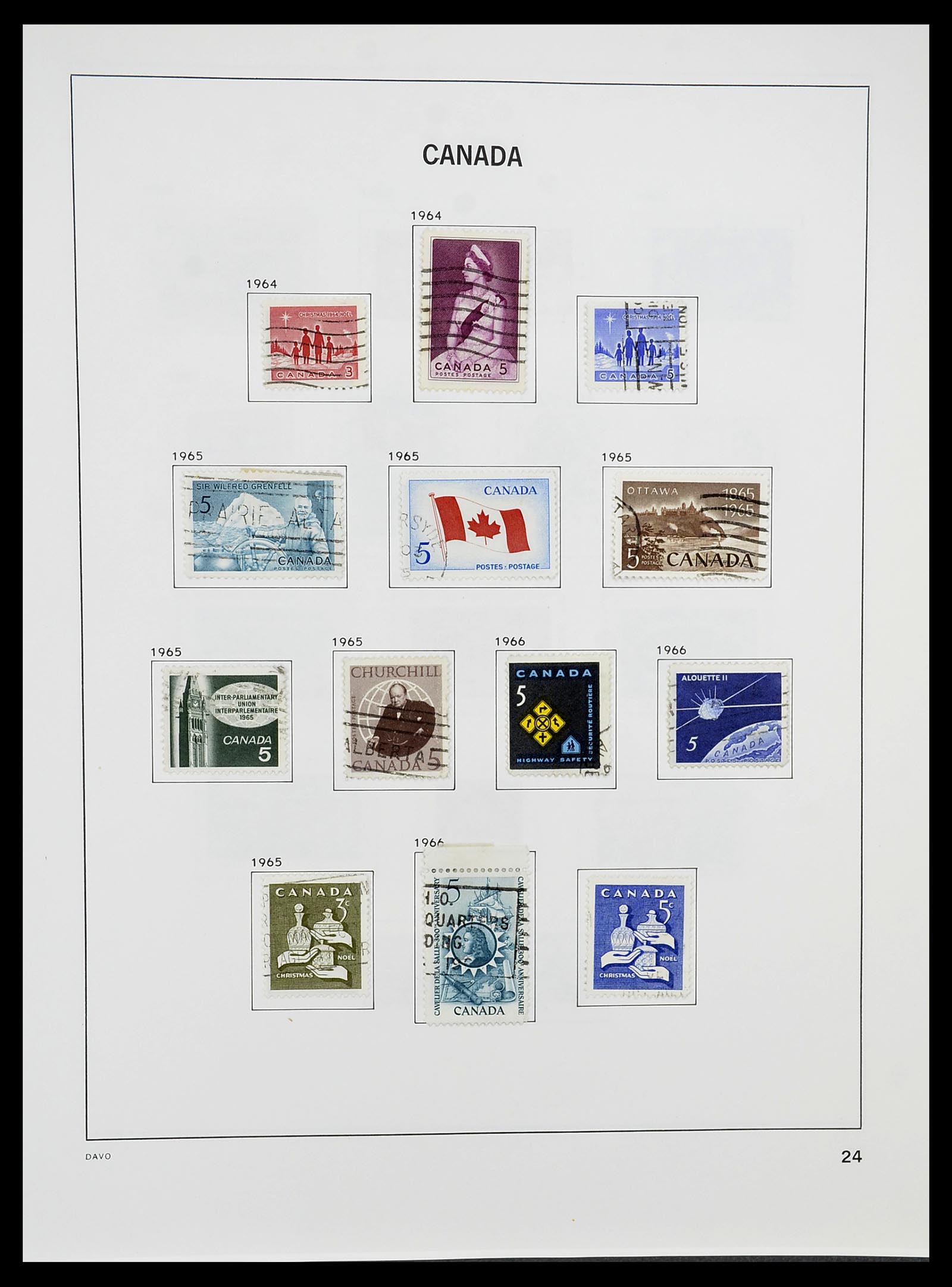 34692 030 - Postzegelverzameling 34692 Canada 1858-1989.