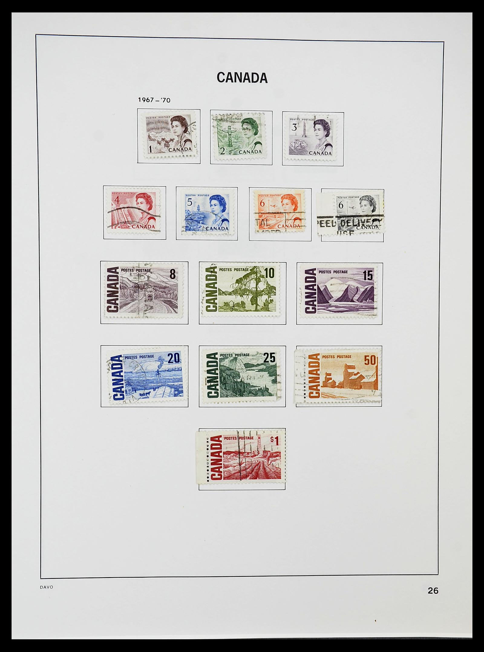 34692 032 - Postzegelverzameling 34692 Canada 1858-1989.