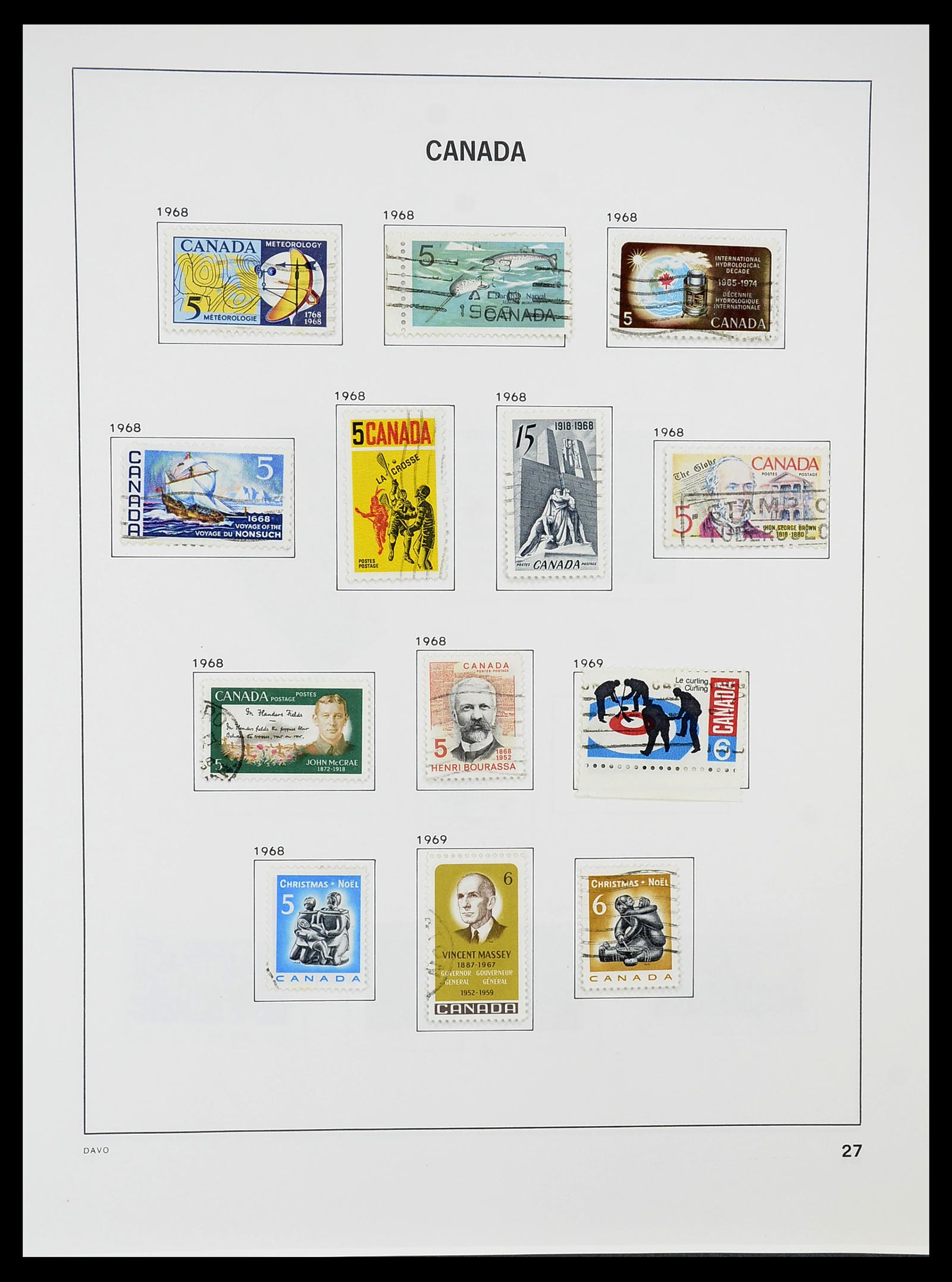 34692 034 - Postzegelverzameling 34692 Canada 1858-1989.