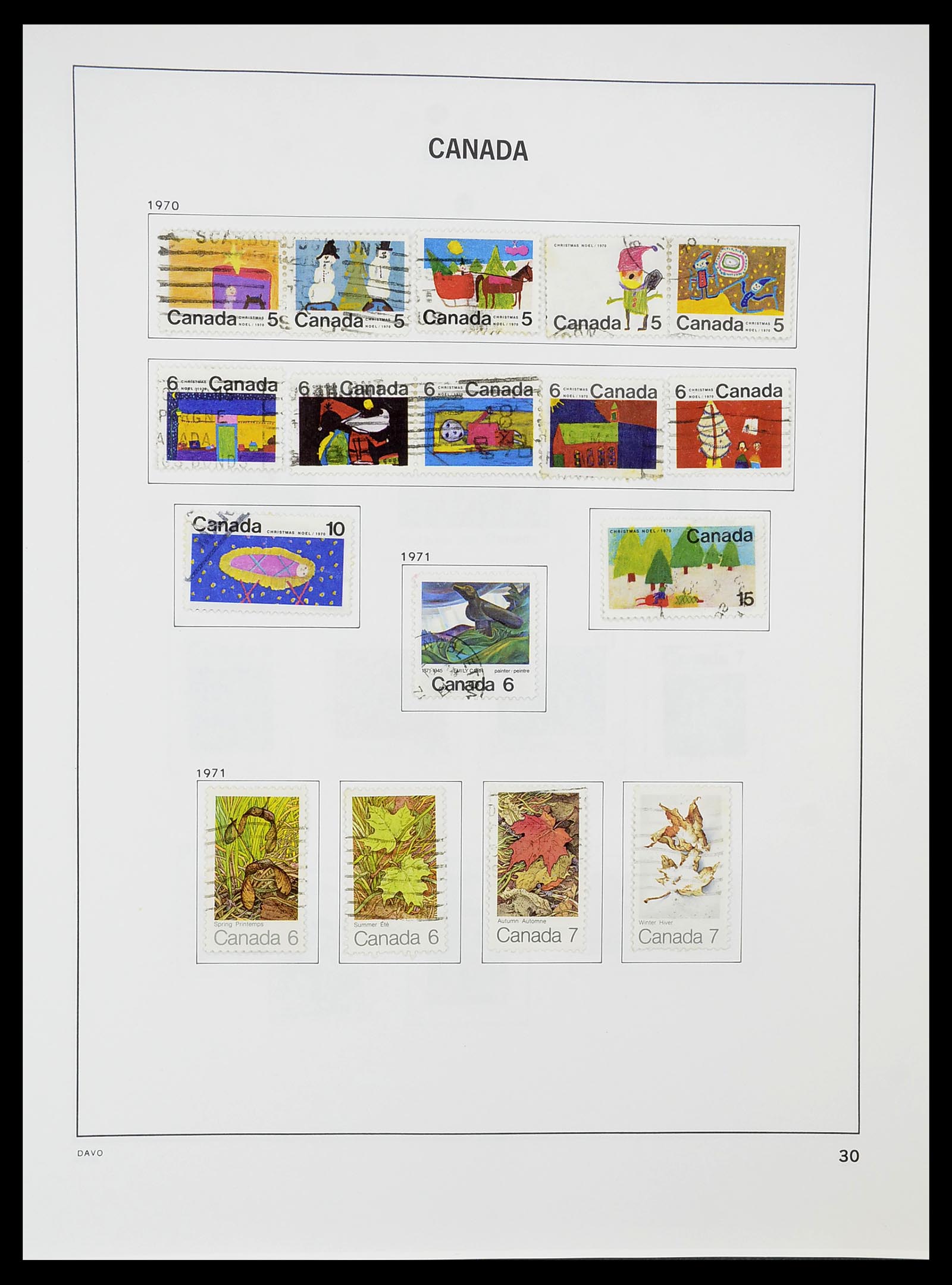 34692 037 - Postzegelverzameling 34692 Canada 1858-1989.