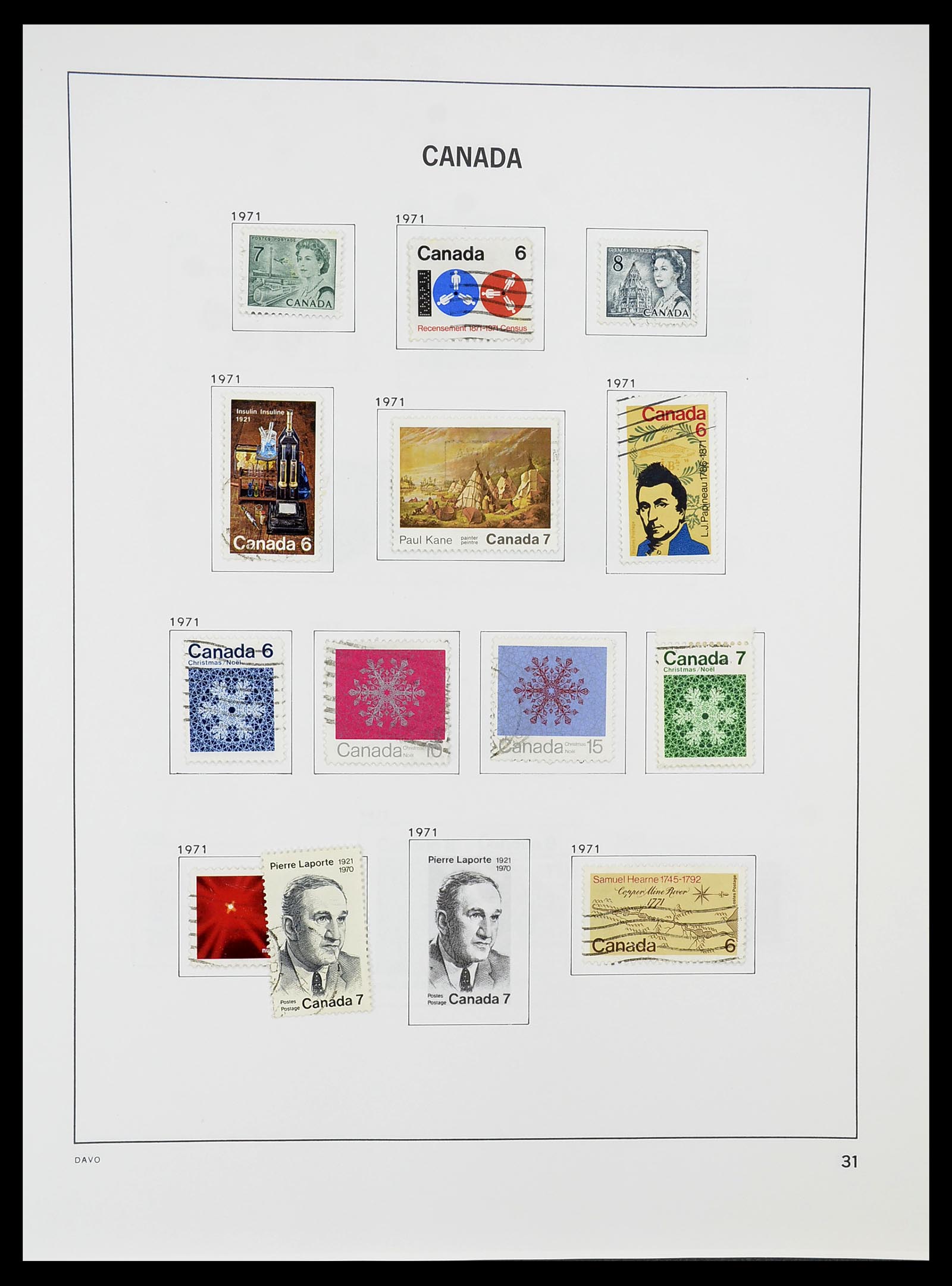 34692 038 - Postzegelverzameling 34692 Canada 1858-1989.