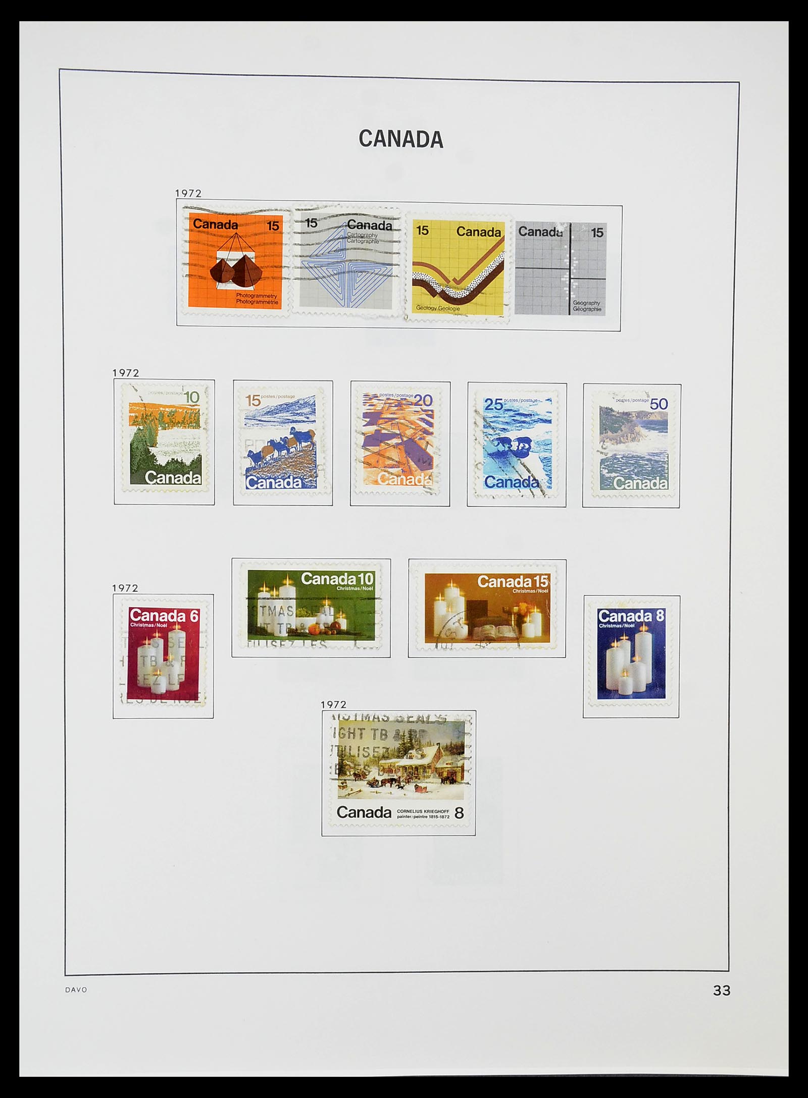 34692 040 - Postzegelverzameling 34692 Canada 1858-1989.