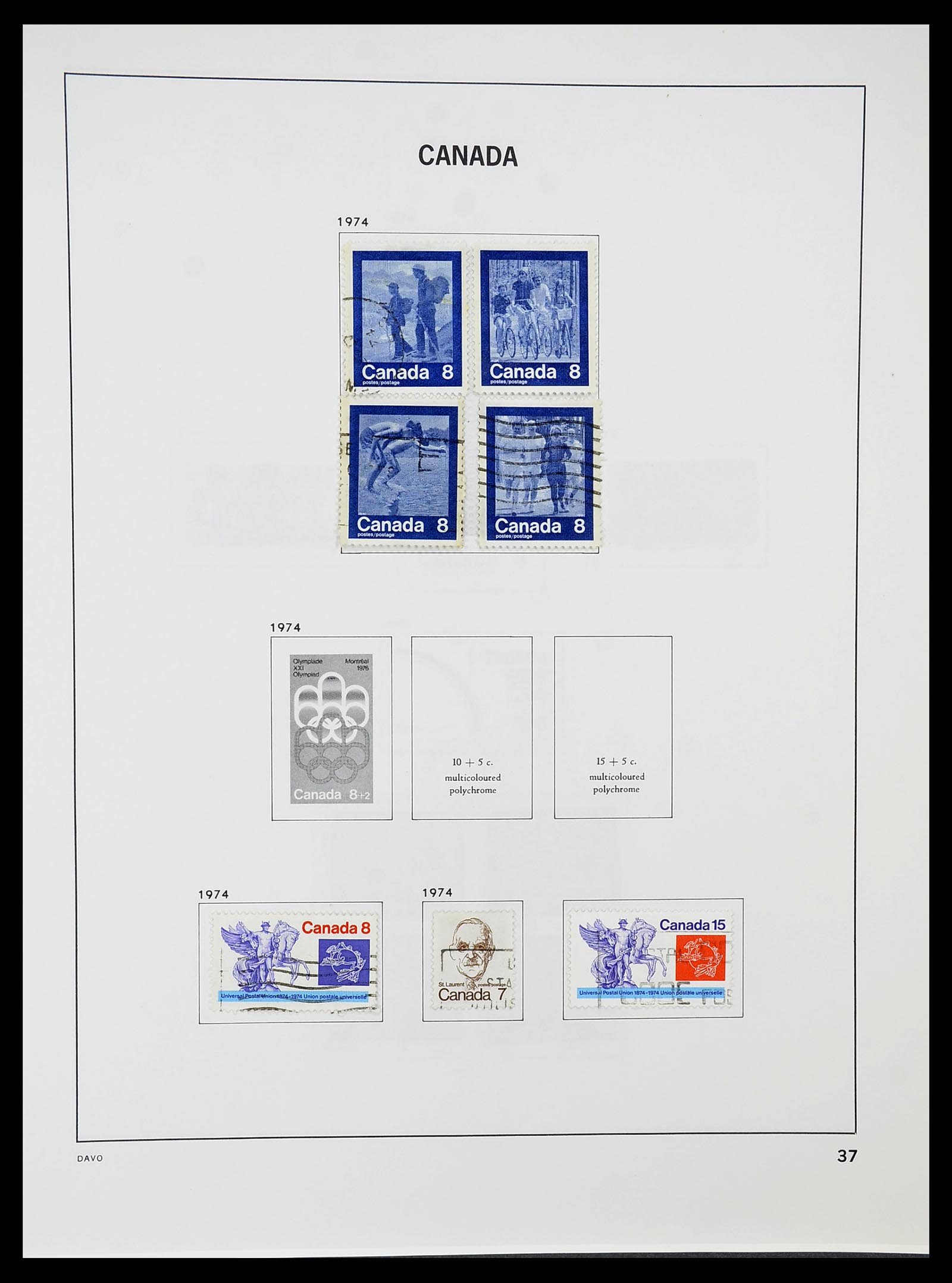 34692 044 - Postzegelverzameling 34692 Canada 1858-1989.
