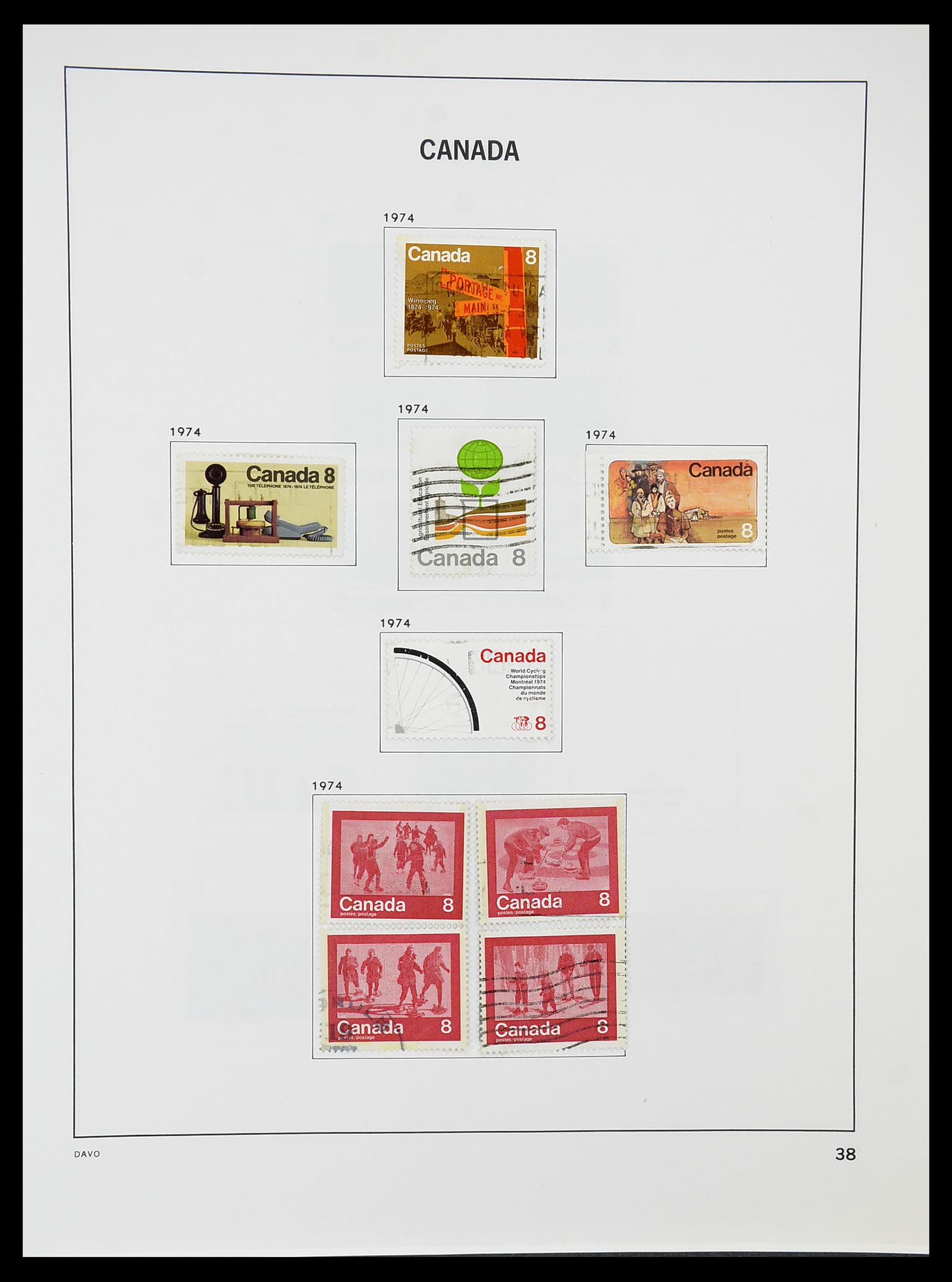 34692 045 - Postzegelverzameling 34692 Canada 1858-1989.