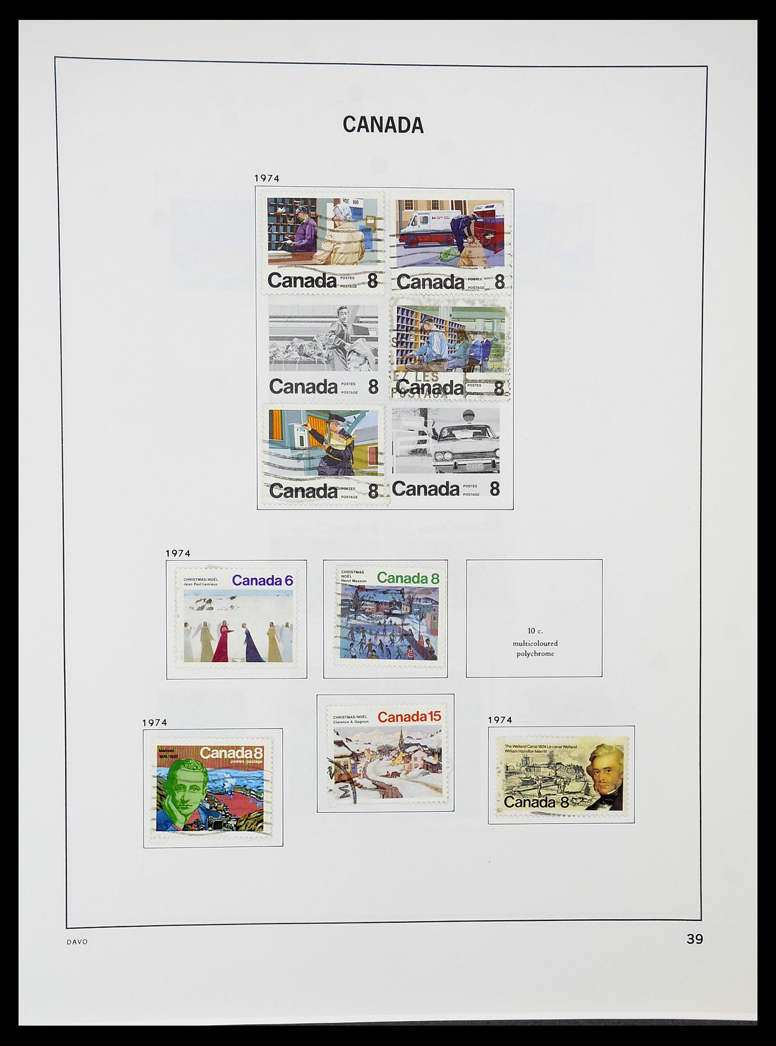 34692 046 - Postzegelverzameling 34692 Canada 1858-1989.