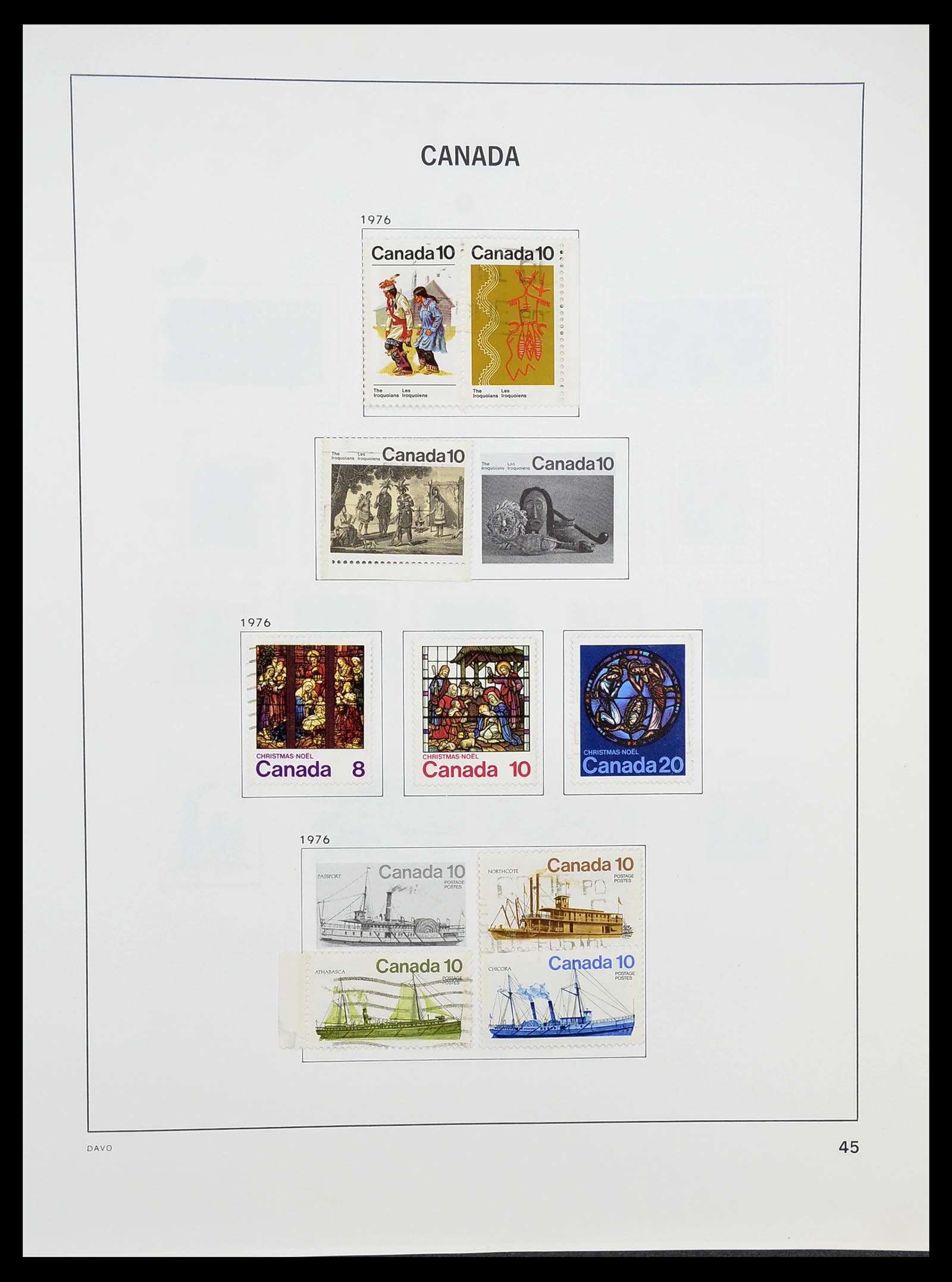 34692 052 - Postzegelverzameling 34692 Canada 1858-1989.