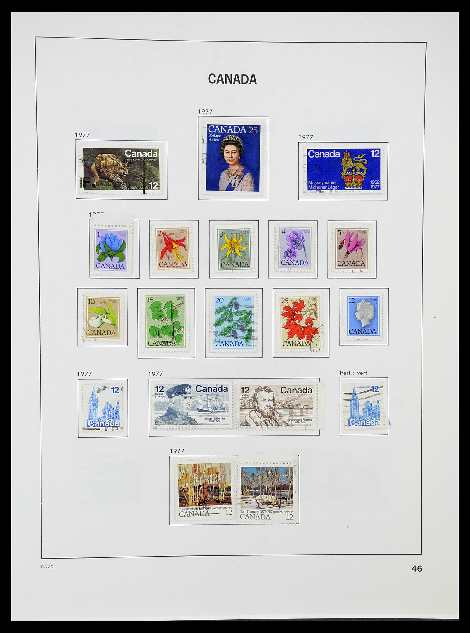 34692 053 - Postzegelverzameling 34692 Canada 1858-1989.