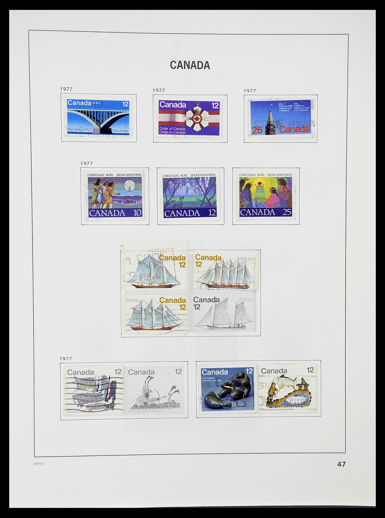 34692 054 - Postzegelverzameling 34692 Canada 1858-1989.