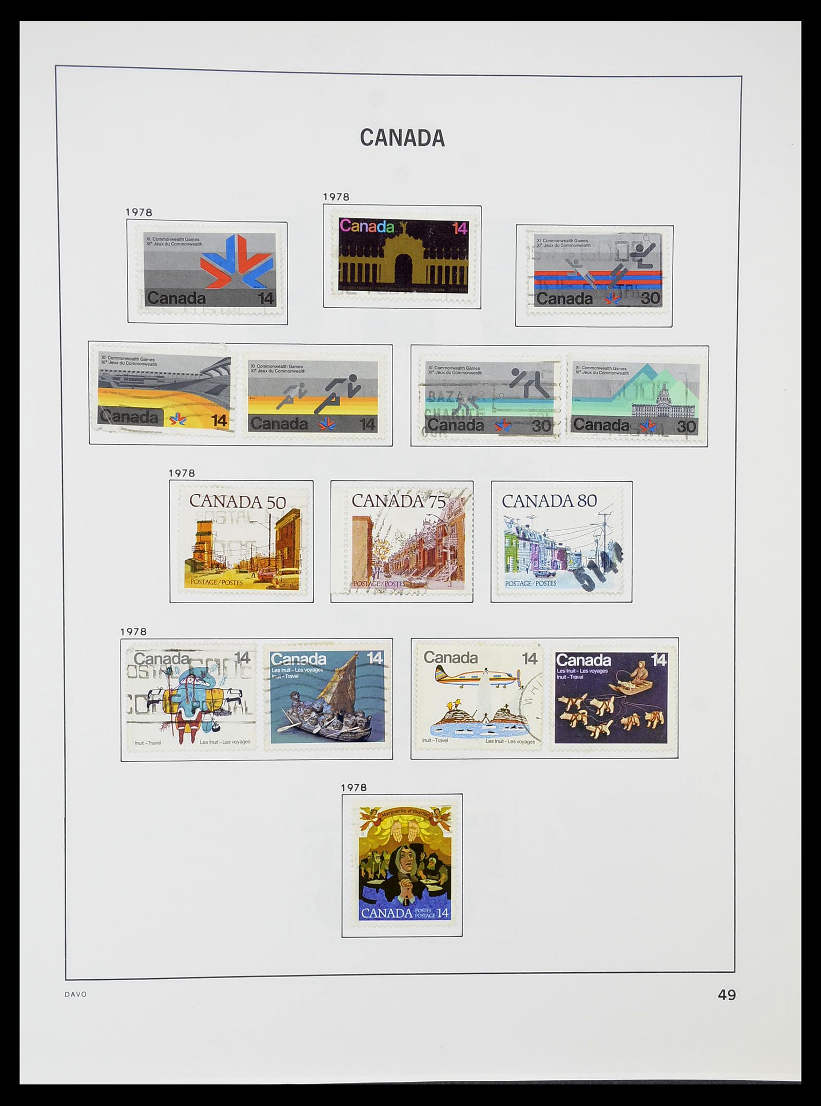 34692 056 - Postzegelverzameling 34692 Canada 1858-1989.